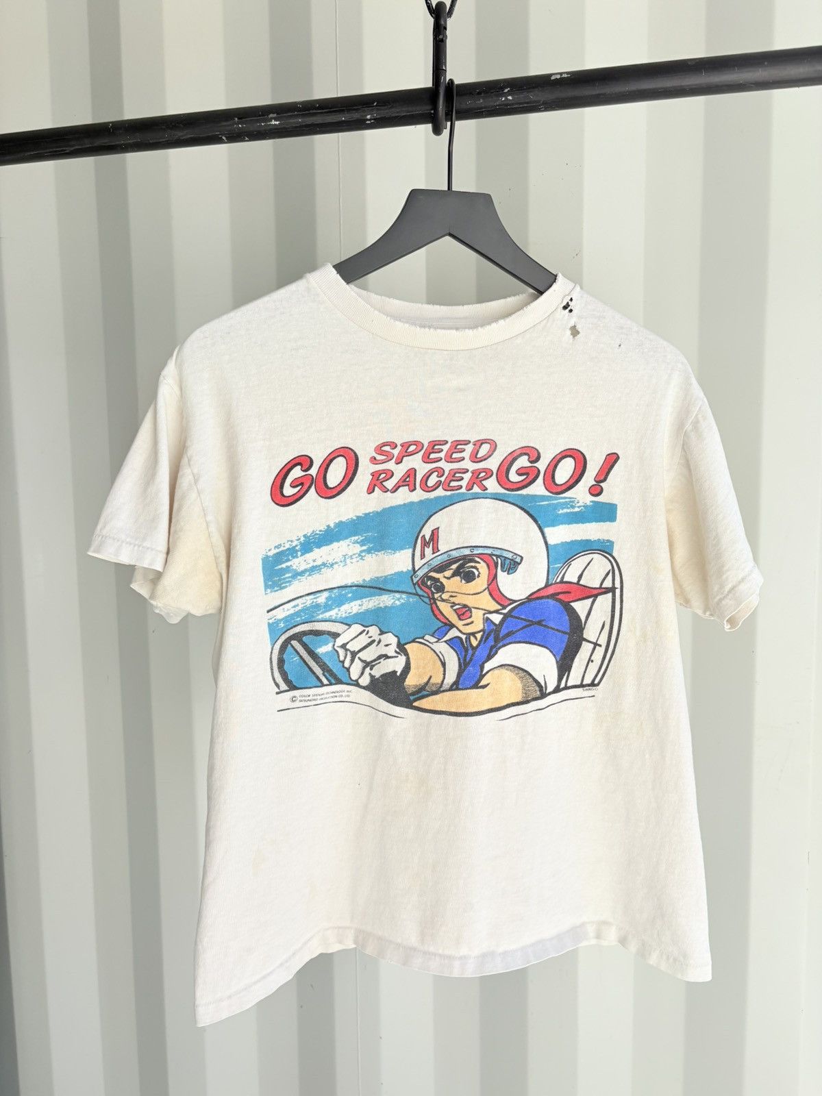 Vintage Speed Racer Thrashed Faded Distressed Grunge Band
