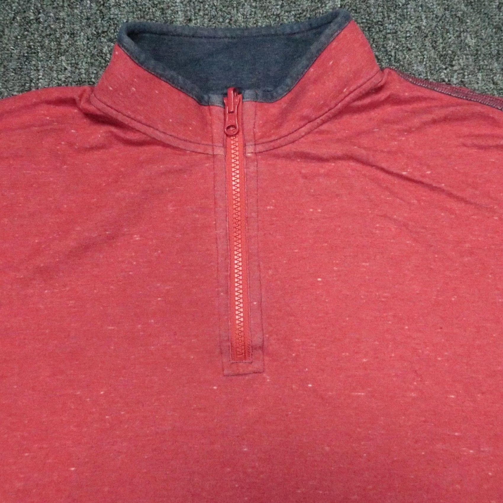 johnnie-O Johnnie O Pullover Mens L Red Blue Quarter Zip Reversible Size US L / EU 52-54 / 3 - 2 Thumbnail