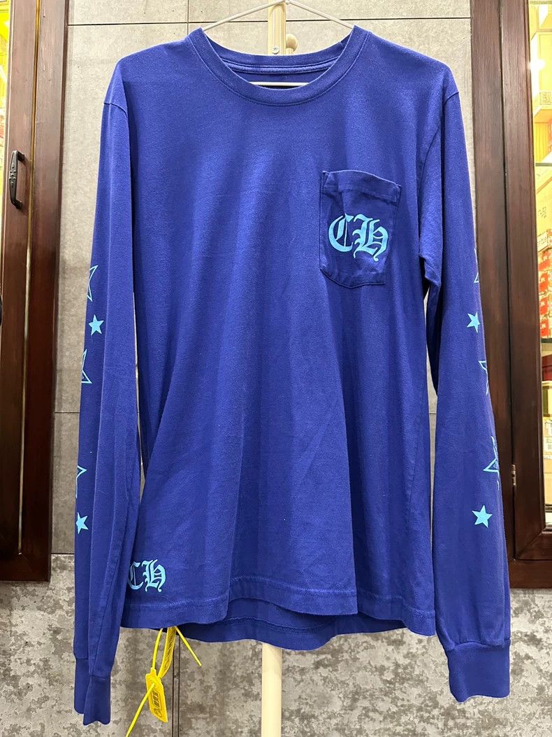 Chrome Hearts Latest Blue Long Sleeve with Stars Size US M / EU 48-50 / 2 - 1 Thumbnail