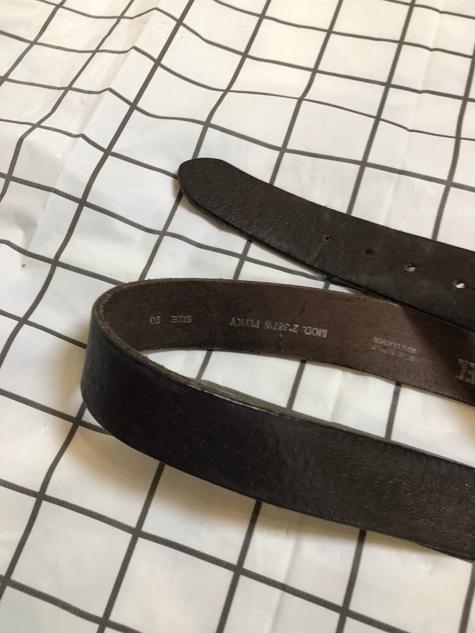 Diesel Diesel Mens Belt Vintage Leather Brown Luxury Made in Italy Size ONE SIZE - 2 Thumbnail