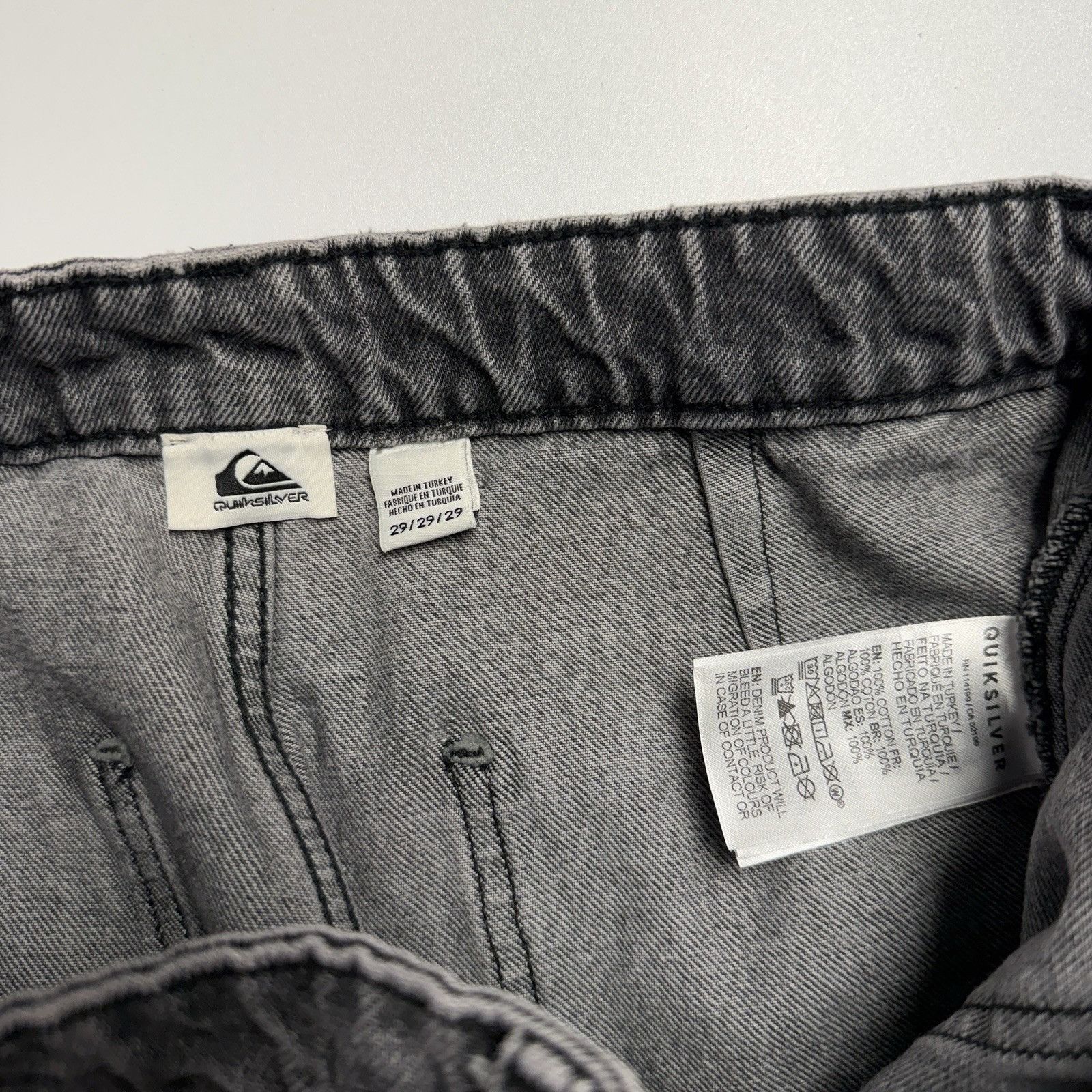 Quiksilver Quiksilver Baggy Jeans Mens 29 Gray Surf Skate Size US 29 - 6 Thumbnail