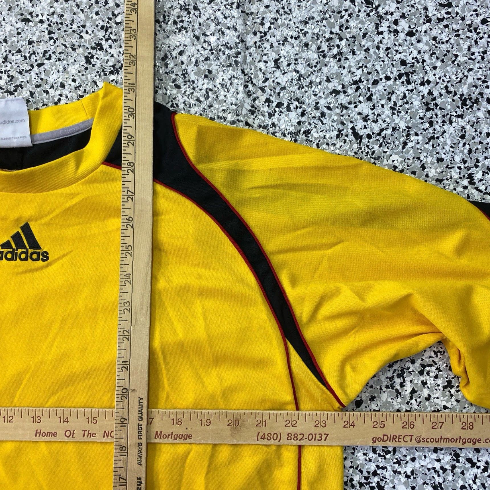 Adidas VINTAGE Adidas Long Sleeve Soccer Futbol Goalie Jersey Adult XL Yellow 90s Mens Size US XL / EU 56 / 4 - 3 Thumbnail