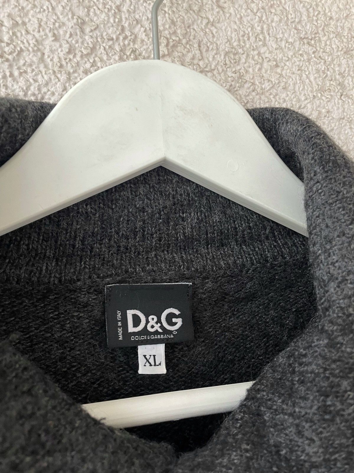 Dolce & Gabbana Dark gray men's woollen cardigan Dolce & Gabbana Size L-XL Size US L / EU 52-54 / 3 - 5 Thumbnail
