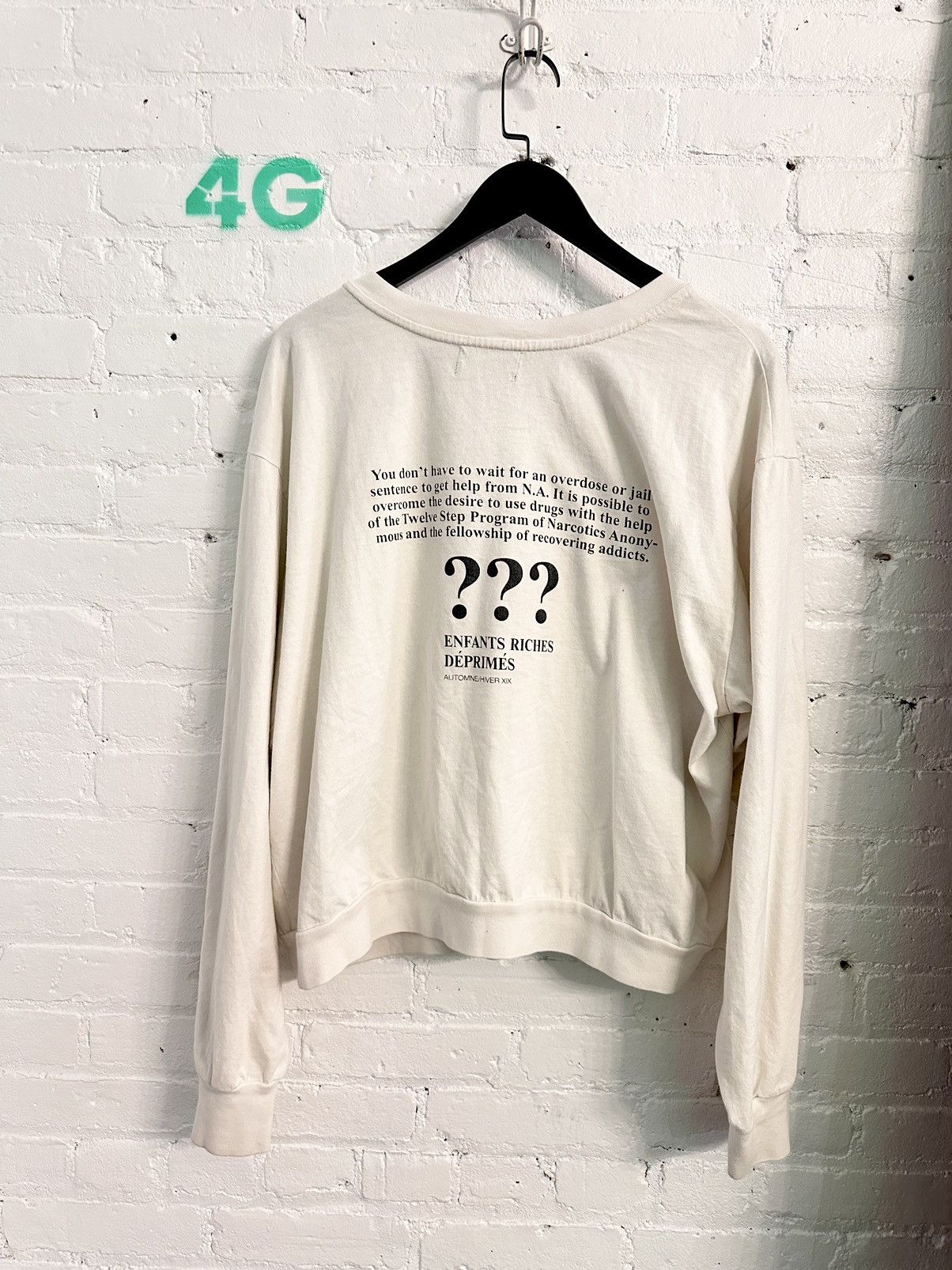 Enfants Riches Deprimes ERD NA DRUG PROBLEM ? NARCOTICS ANONYMOUS 4G Size US XL / EU 56 / 4 - 7 Thumbnail