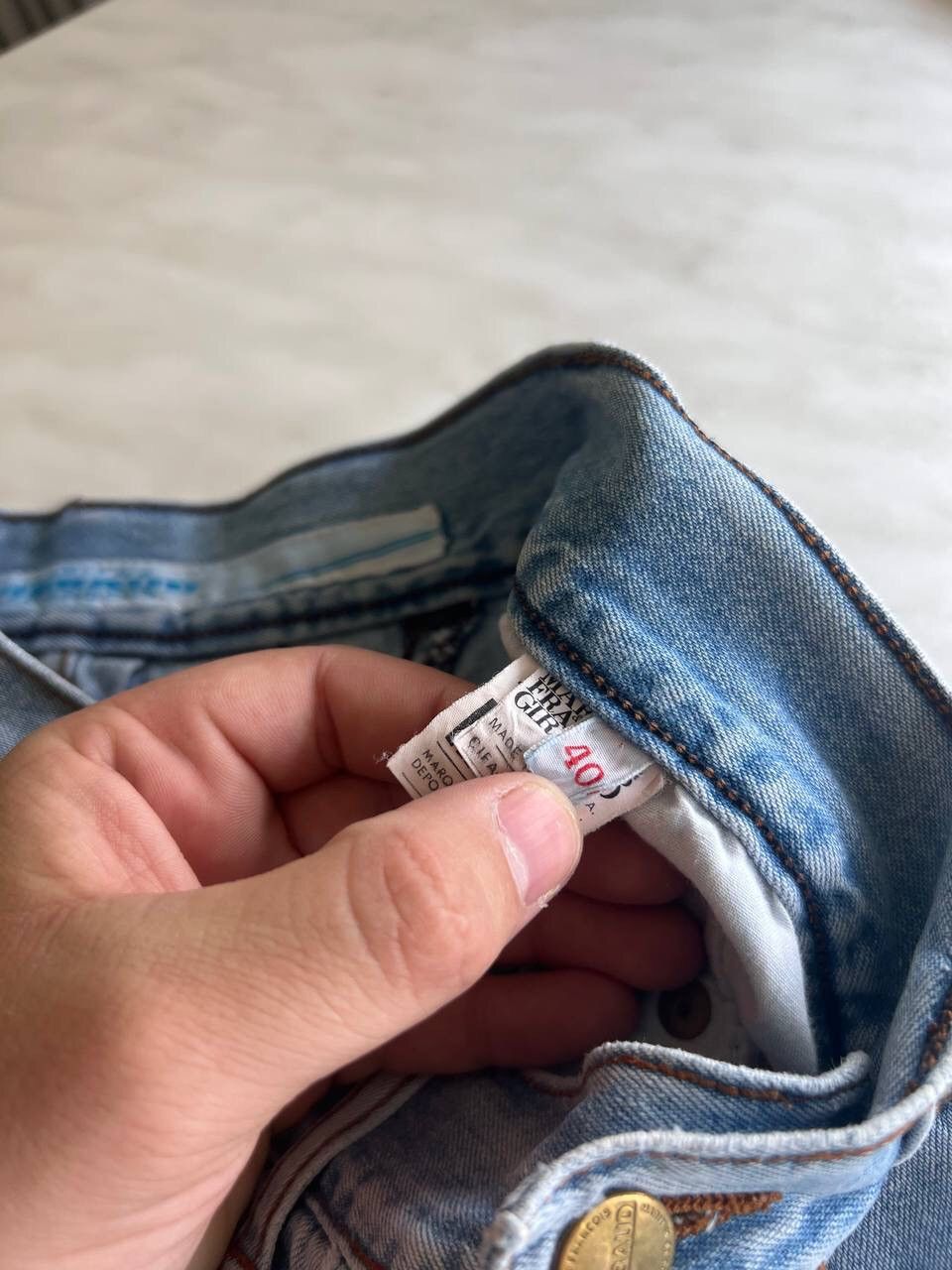 Marithe + Francois Girbaud × Vintage Vintage Y2K Marithe Francois Girbaud MFG Baggy Jeans Short Size 34" / US 12 / IT 48 - 8 Thumbnail