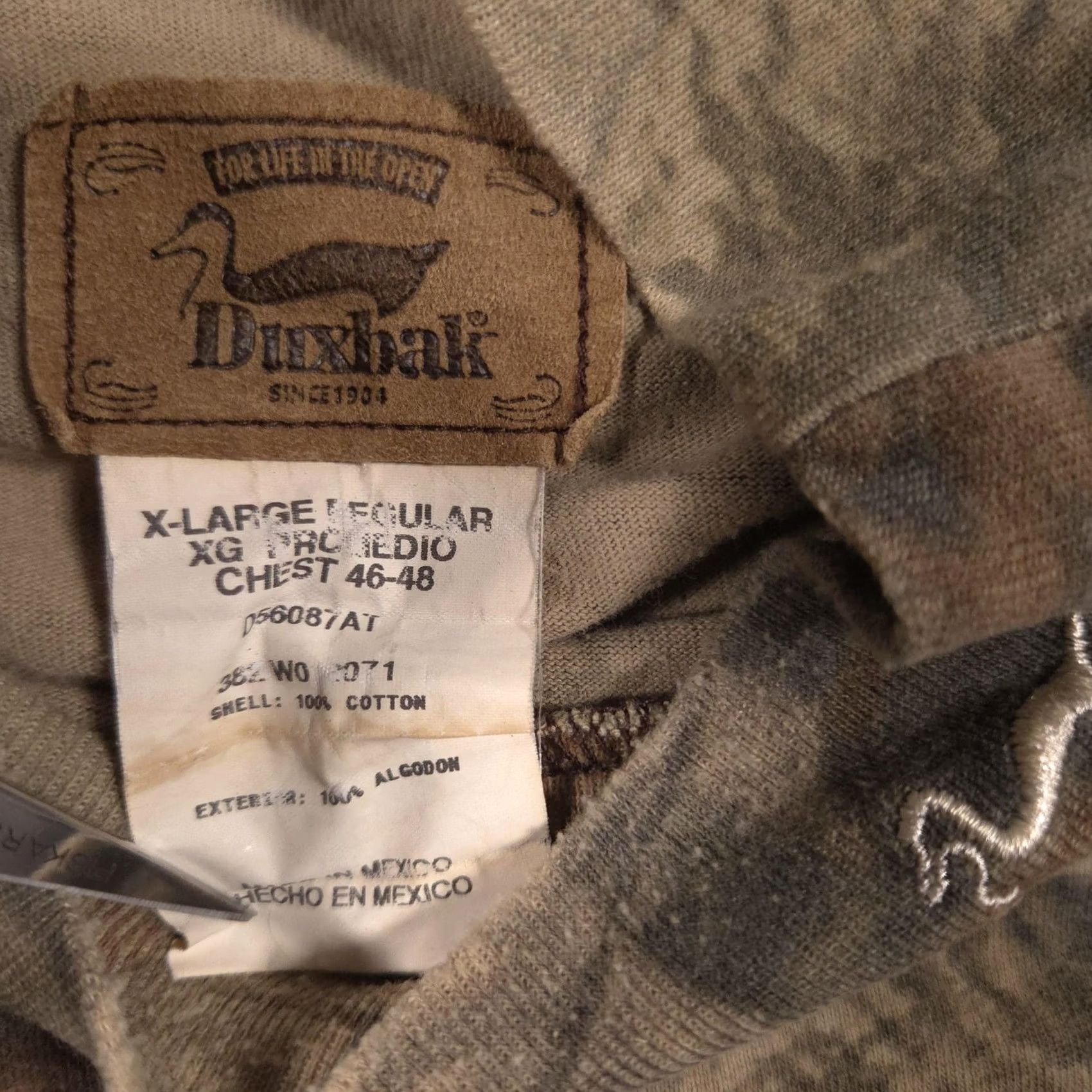 Vintage Duxbak Shirt Mens XL Long Sleeve Mock Neck Tee Hunting Advantage Timber Camo Size US XL / EU 56 / 4 - 7 Thumbnail