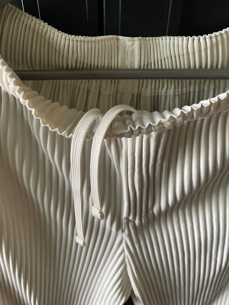 Issey Miyake Issey Miyake size:2 Off-white pleated trousers Size US 28 / EU 44 - 3 Thumbnail