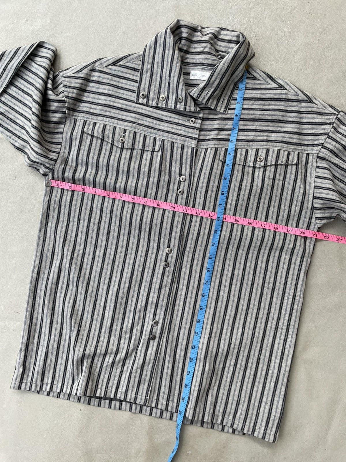 Yohji Yamamoto Undefined Classic Stripe Shirt Turtle Neck Issey style Size US M / EU 48-50 / 2 - 9 Thumbnail