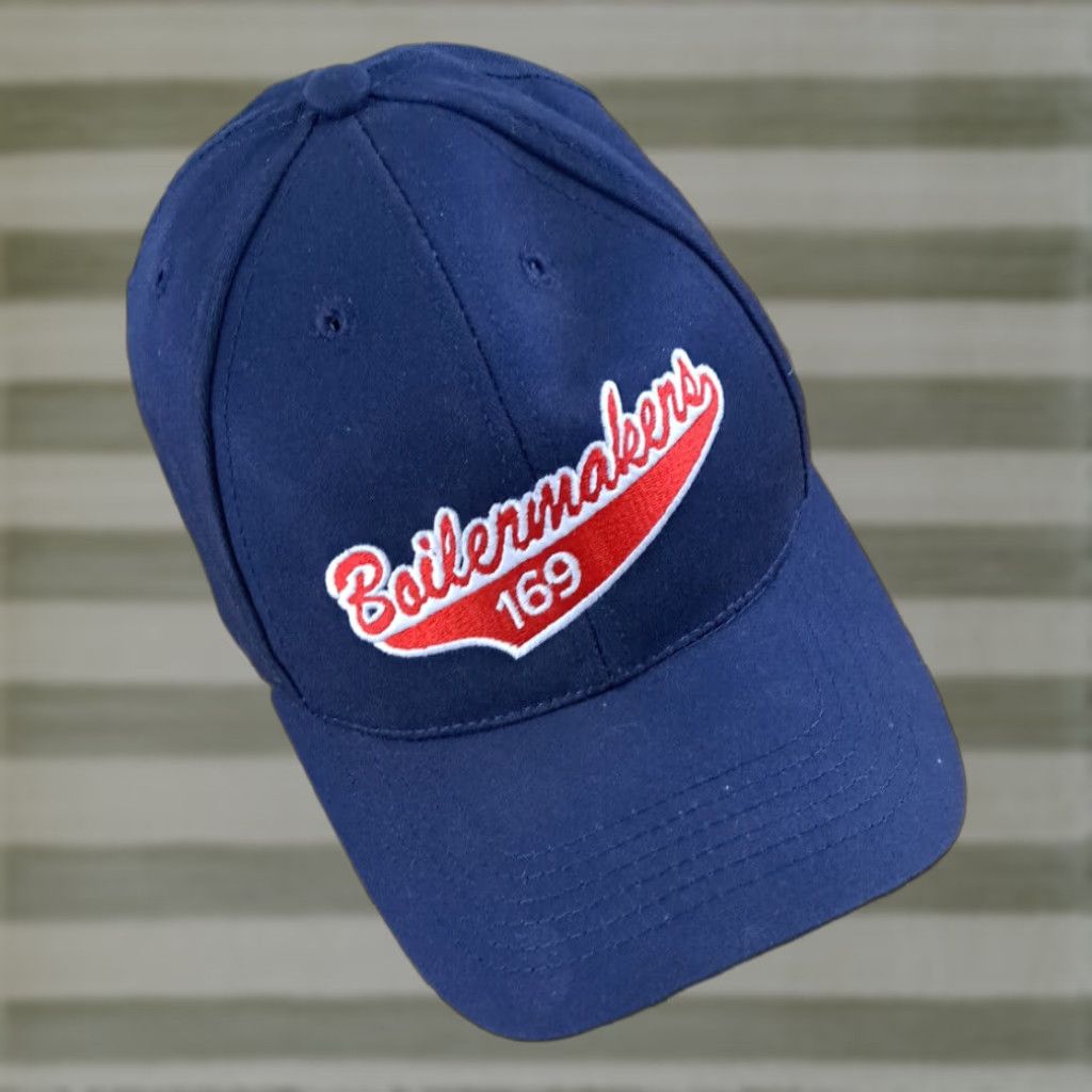 Vintage VINTAGE Boilermakers Local 169 Detroit Tigers Embroidered Fitted Hat Large Blue Men Cotton Canvas Baseball Cap Stretch Headband Size ONE SIZE - 1 Thumbnail