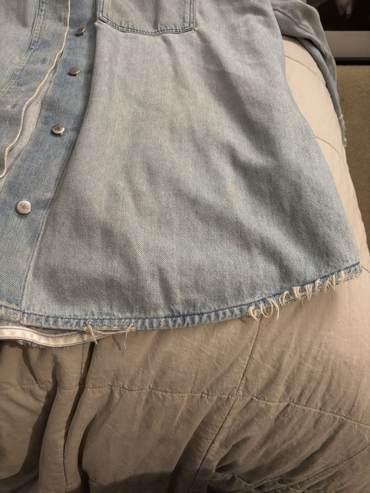 Maison Margiela MM6 Margiela Denim Shirt Dress Size XS / US 0-2 / IT 36-38 - 5 Thumbnail