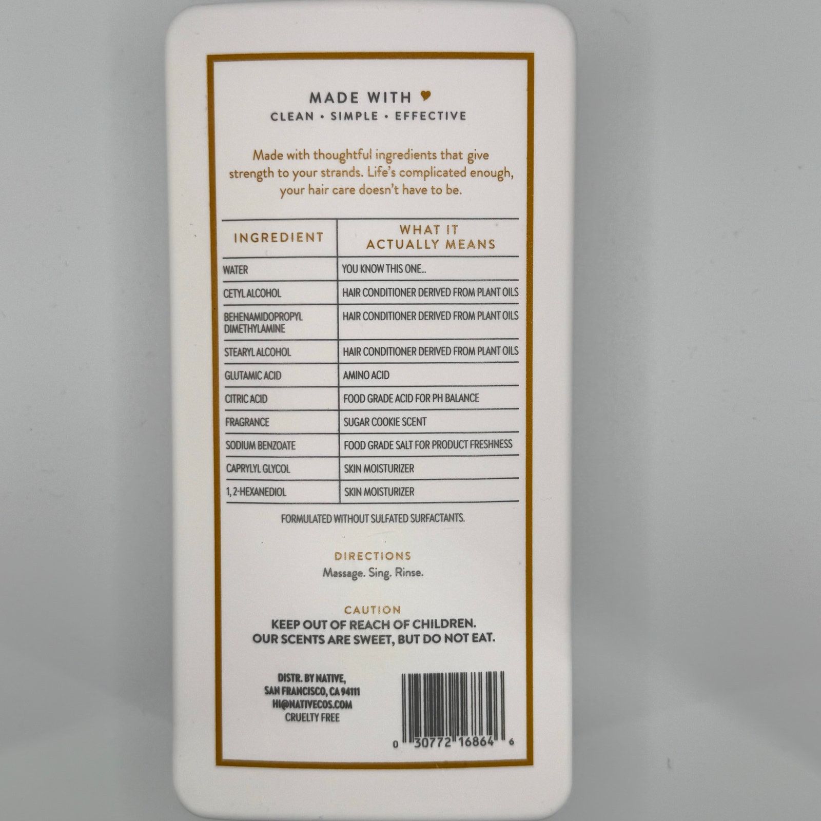 Other New Holiday NATIVE Sugar Cookie Strengthening Conditioner Size ONE SIZE - 4 Thumbnail