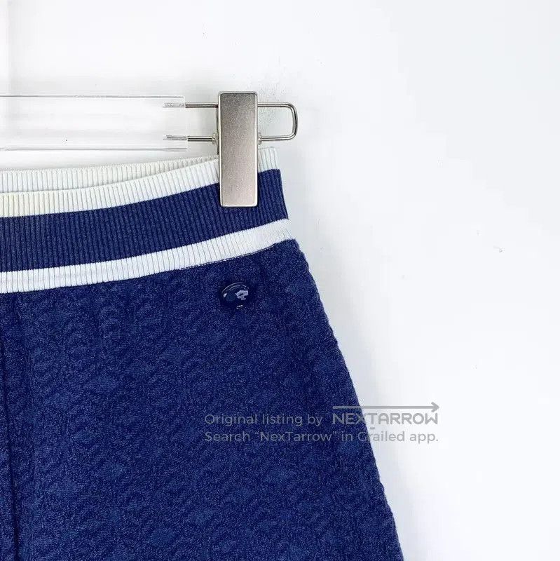 Chanel Chanel Deep Blue Cotton Women's Shorts . Size 22" - 2 Thumbnail