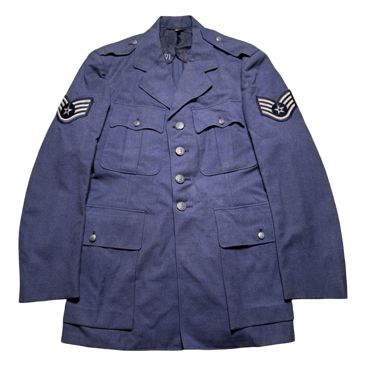 Other Vintage 1960's USAF Vietnam Era Blue Wool Tropical Coat 38 R Size US M / EU 48-50 / 2 - 1 Thumbnail