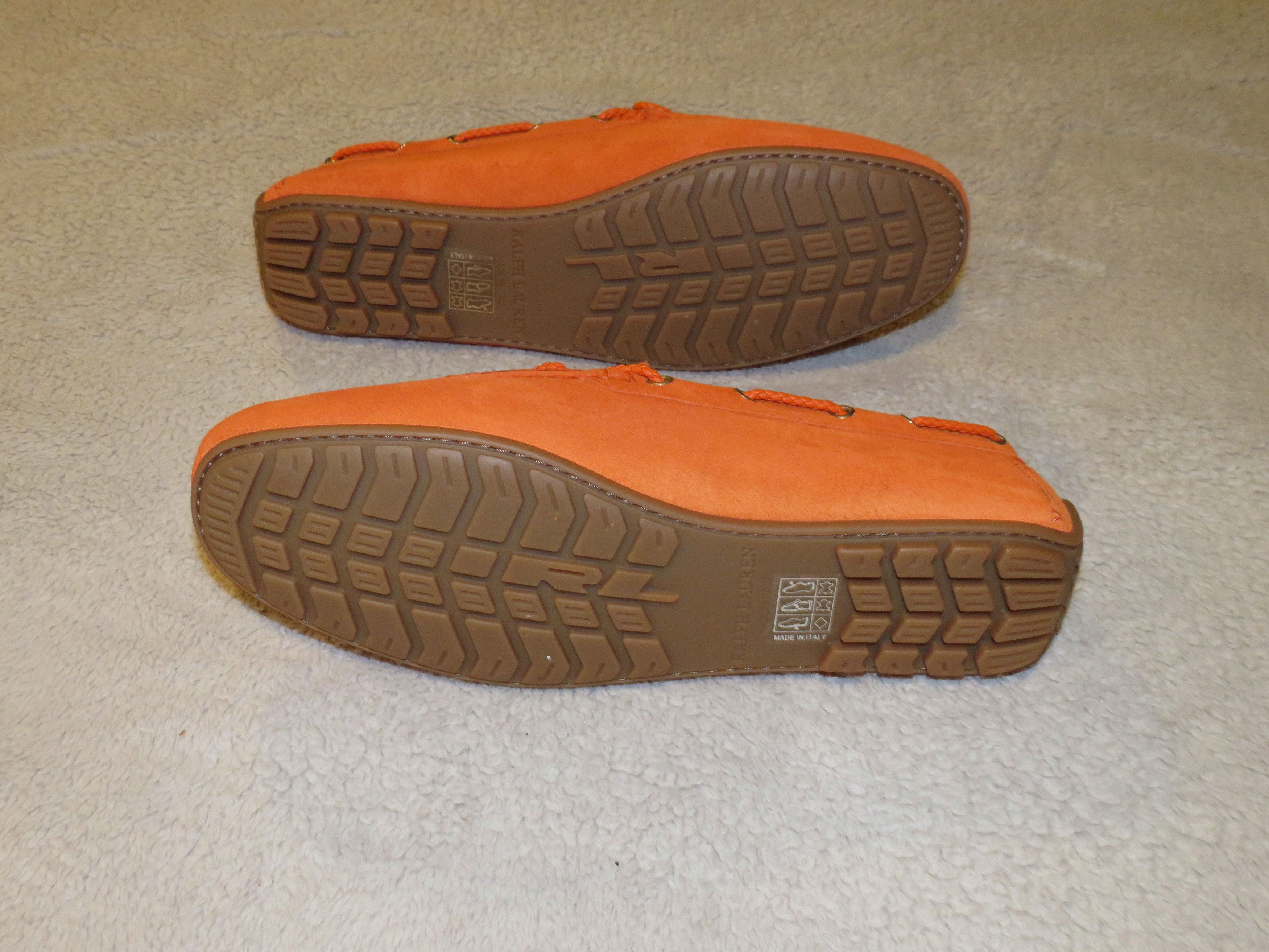 Ralph Lauren Purple Label Harold Orange Calf Skin Tassel Driving Loafers 8D NWB Size US 8 / EU 41 - 9 Thumbnail