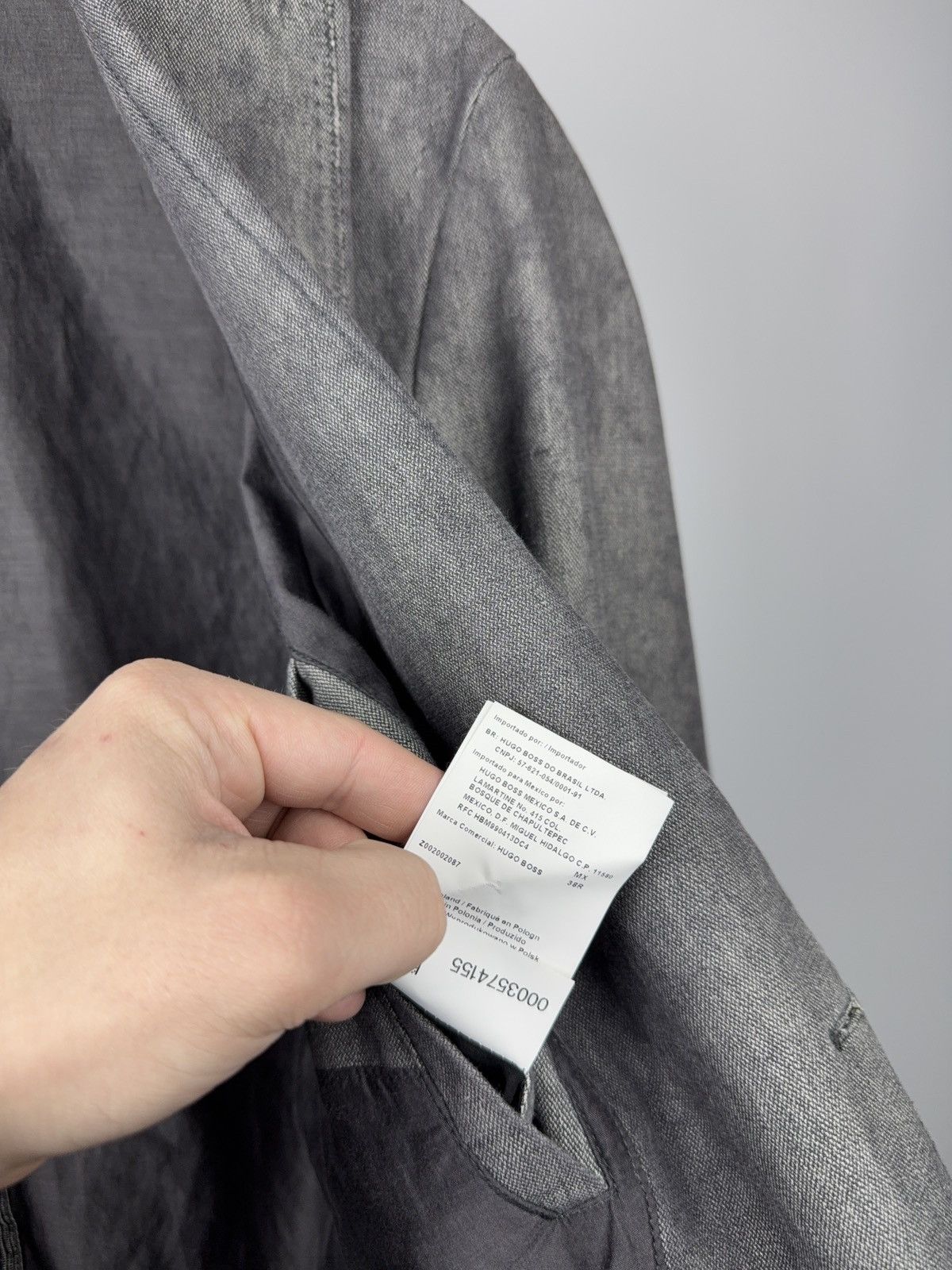 Hugo Boss 00s Luxury Boss Orange Washed Grey Casual Tailored Blazer M Size 38R - 14 Thumbnail