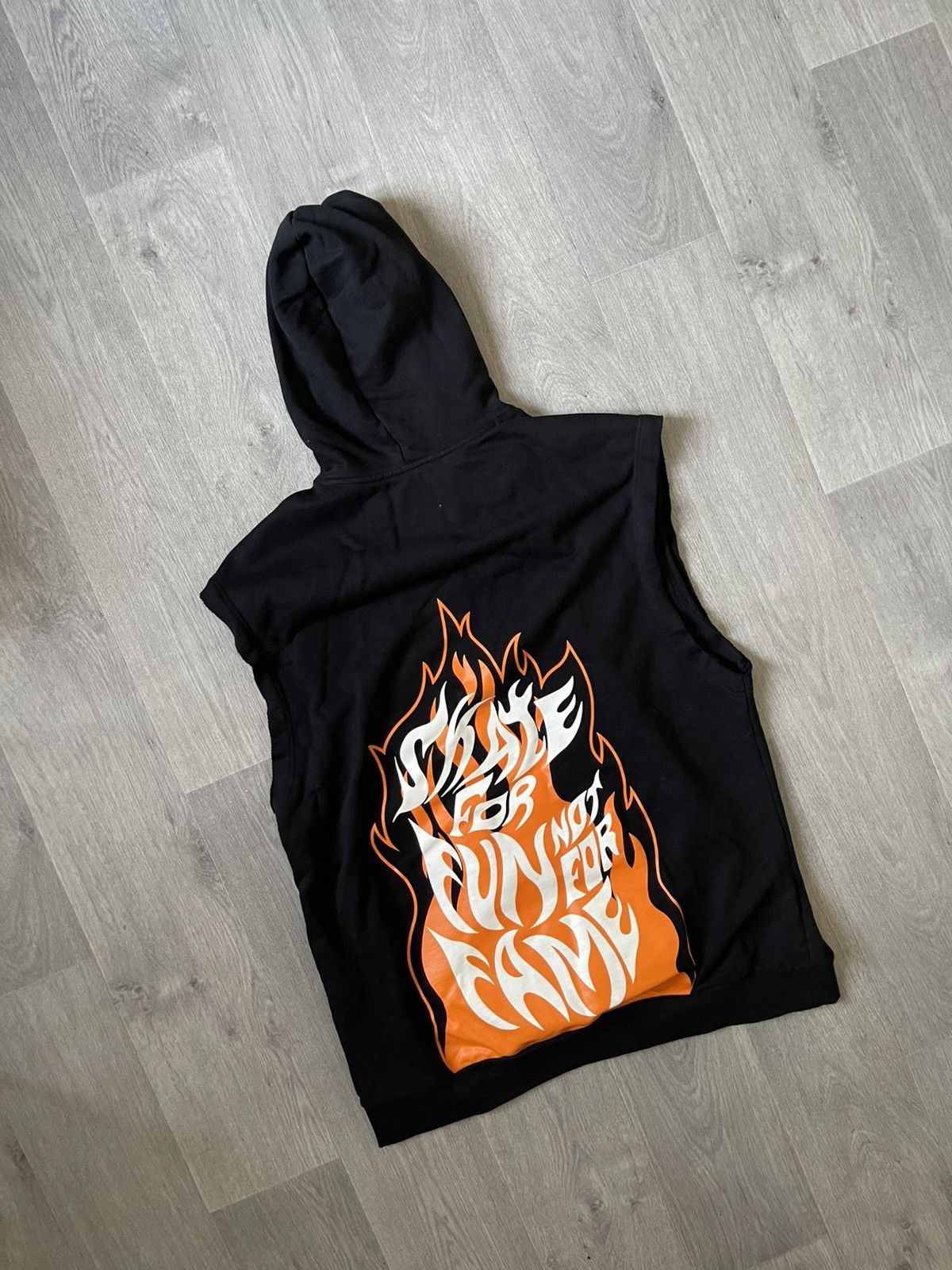 Lanvin Lanvin sleeveless hoodie « skate for fun not for fame » Size US XL / EU 56 / 4 - 2 Thumbnail