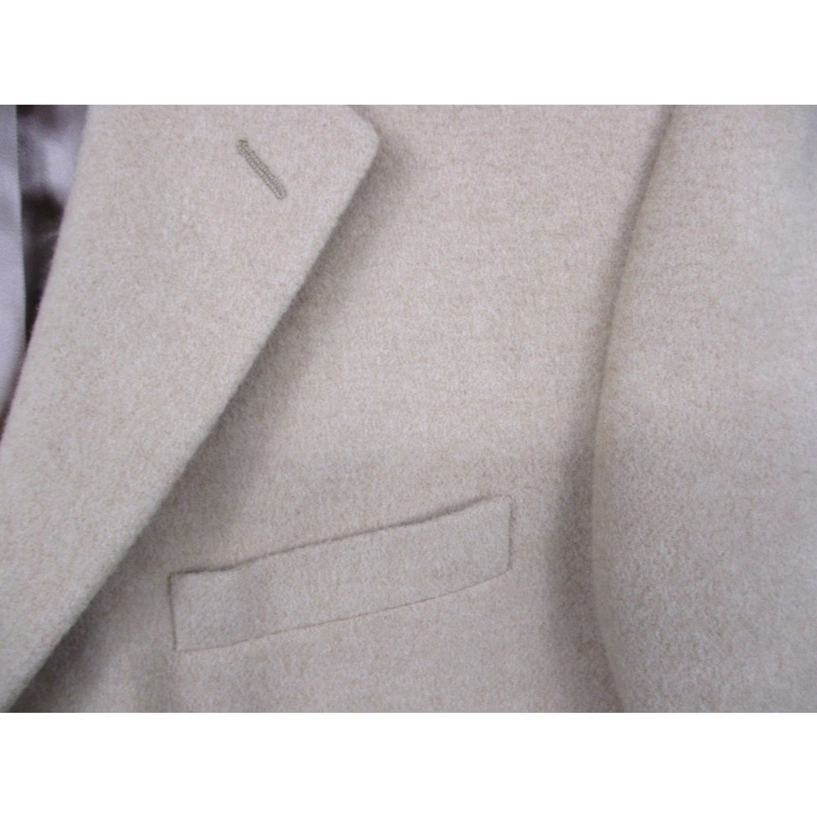 Jos. A. Bank VINTAGE Jos. A. Bank Blazer Men 40 Beige Camel Hair Single-Breasted 3-Button Notch Lapel Shirt Fashion CR 40 Beige Size 40R - 2 Thumbnail