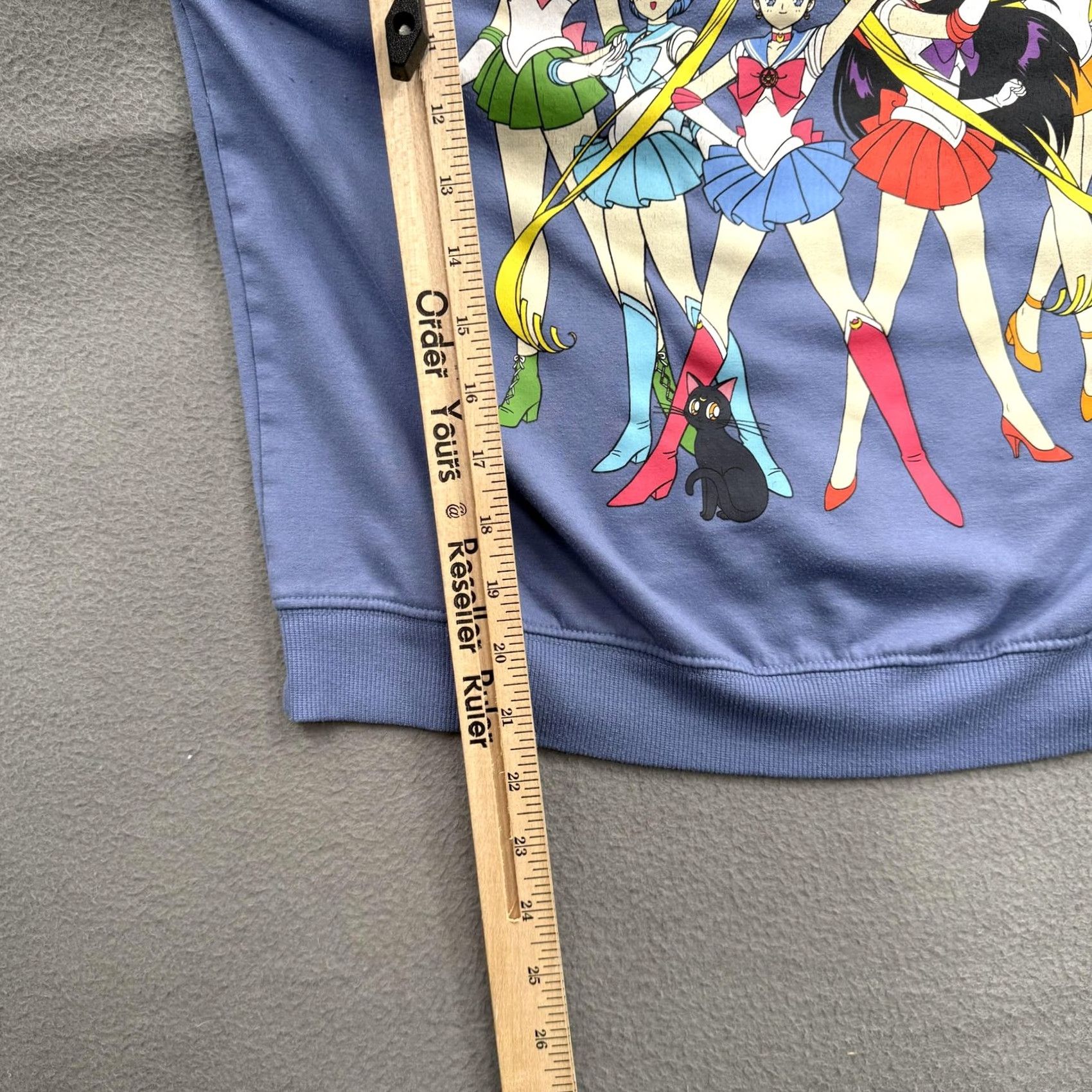 Vintage Sailor Moon Sweatshirt Womens Small Blue Crewneck Pullover Anime Graphic Manga Moon 90s Casual Size S / US 4 / IT 40 - 5 Thumbnail
