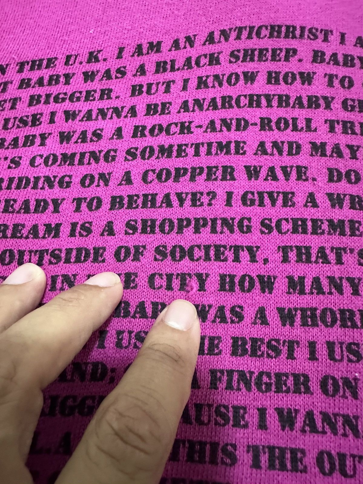 PPFM Vintage PPFM High Neck Hoodie Poem Anarchy In UK Sex Pistols Size US M / EU 48-50 / 2 - 7 Thumbnail