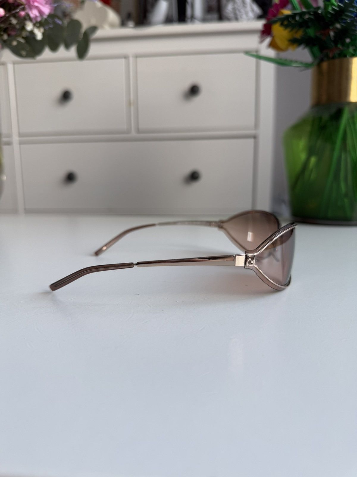 Fendi × Vintage Vintage y2k Fendi rose gold rimless sunglasses avantgarde Size ONE SIZE - 7 Thumbnail