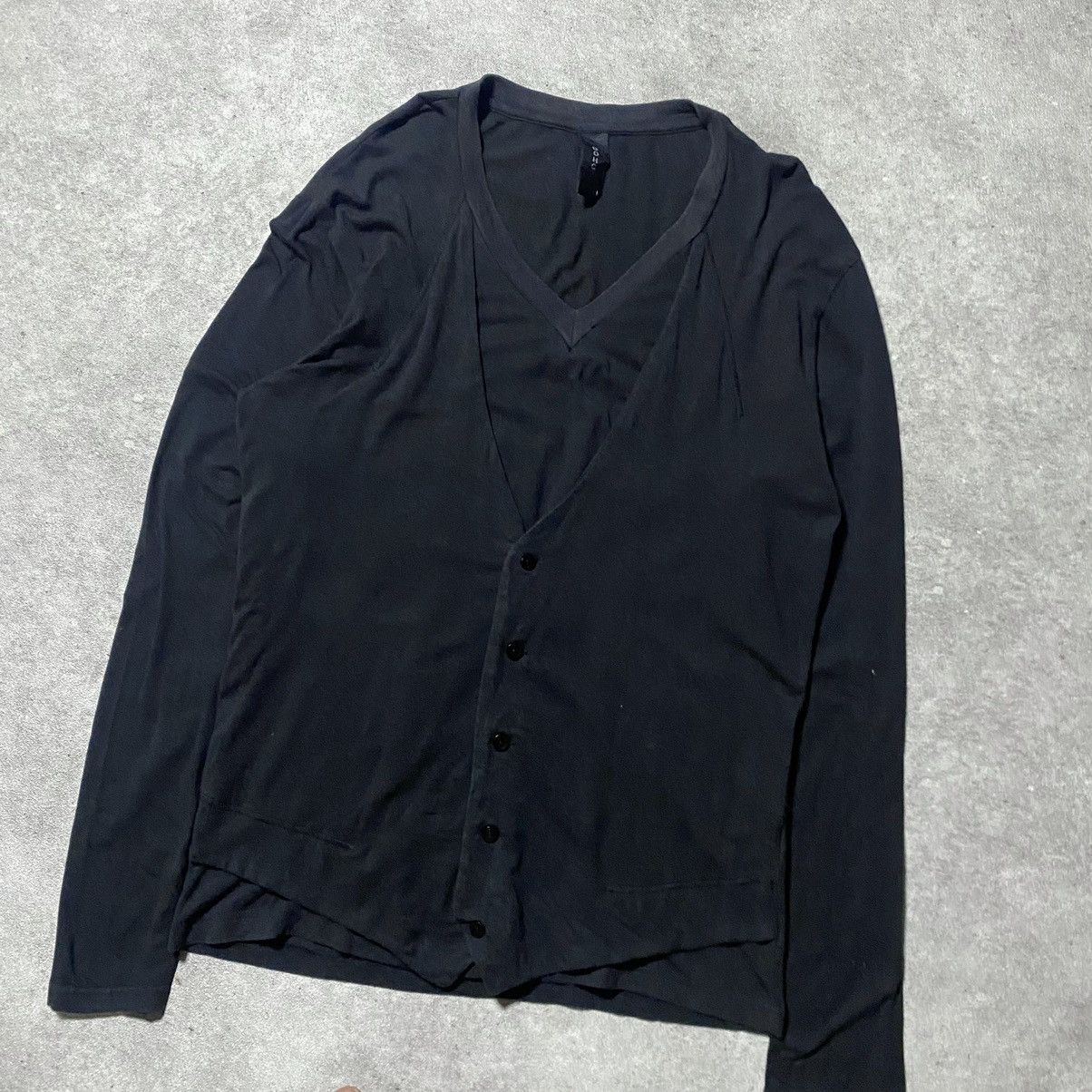 Japanese Brand 2000s DOHC Layered Vneck Button Up Size US M / EU 48-50 / 2 - 3 Thumbnail