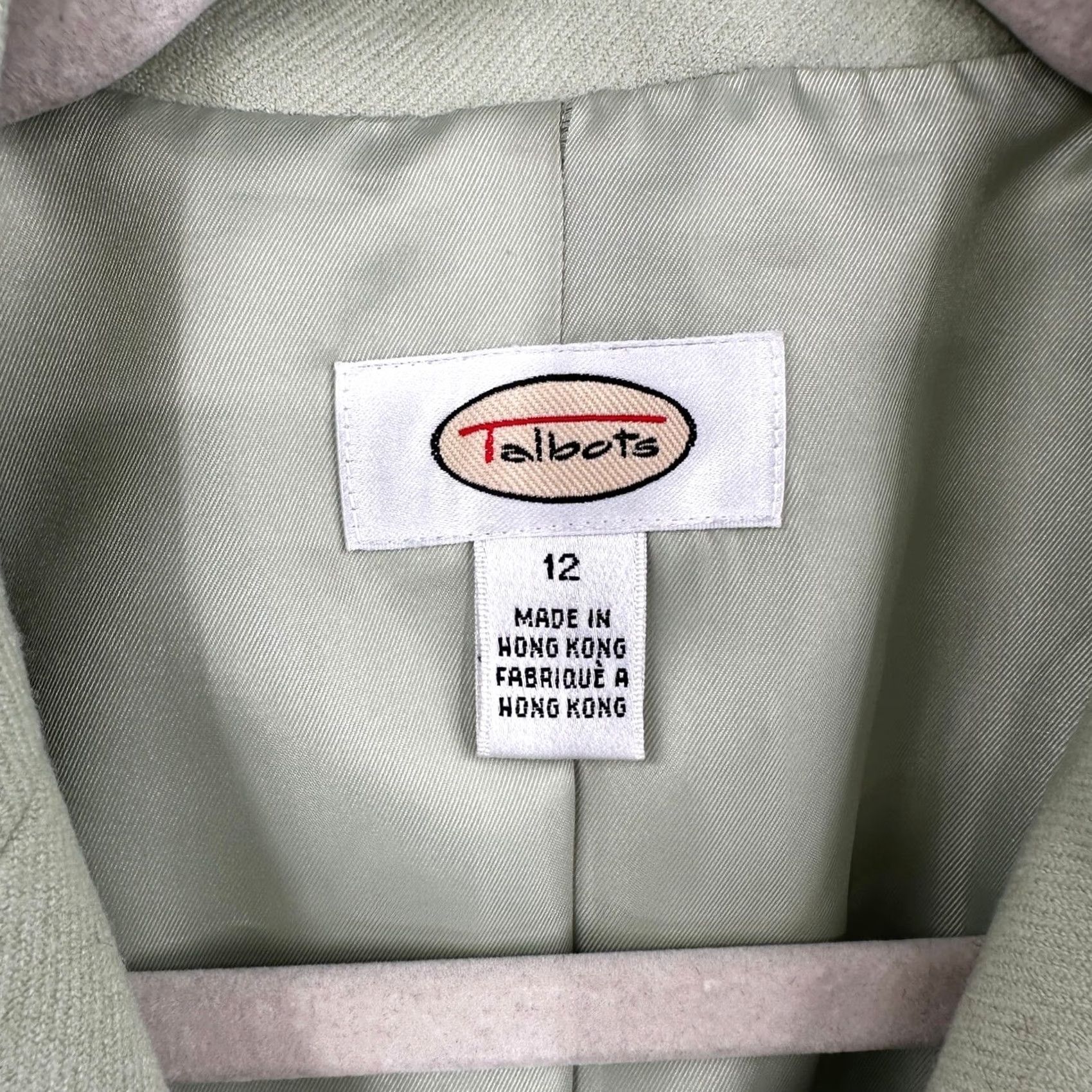 Talbots Talbots Blazer Jacket Women's Light Green Wool Cashmere Blend 12 Button Front Notch Lined Tailored Workwear Size XL / US 12-14 / IT 48-50 - 3 Thumbnail