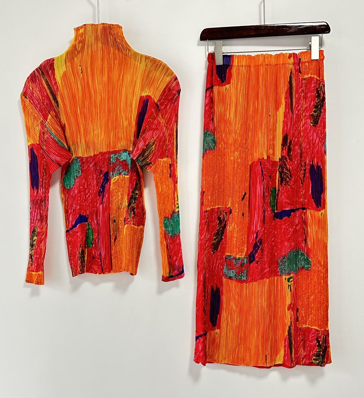 Issey Miyake × Vintage Artistic Graffiti and Oil Painting Suit Size S / US 4 / IT 40 - 1 Thumbnail