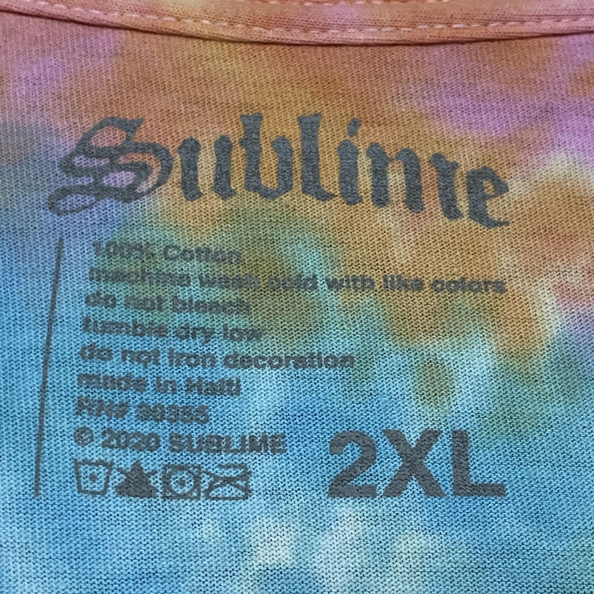 Sublime Sublime Rock Band Tie-dye T-shirt size 2XL Size US XXL / EU 58 / 5 - 2 Thumbnail