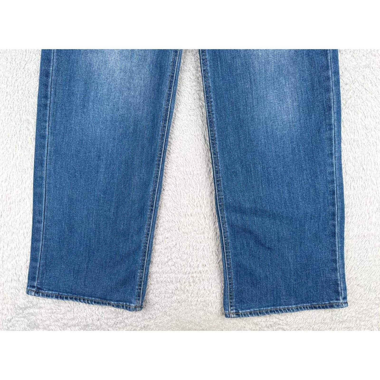 Old Navy Old Navy Wide Leg Jeans Womens 2 High Rise Blue Denim Cotton Blend 26x30 5-Pocket Regular Fit Size 26" / US 2 / IT 38 - 2 Thumbnail