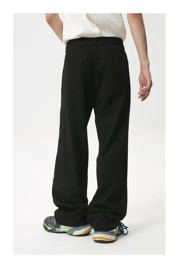 Japanese Brand Mitsui x Airi Classic black straight loose casual jeans Size US 32 / EU 48 - 4 Thumbnail