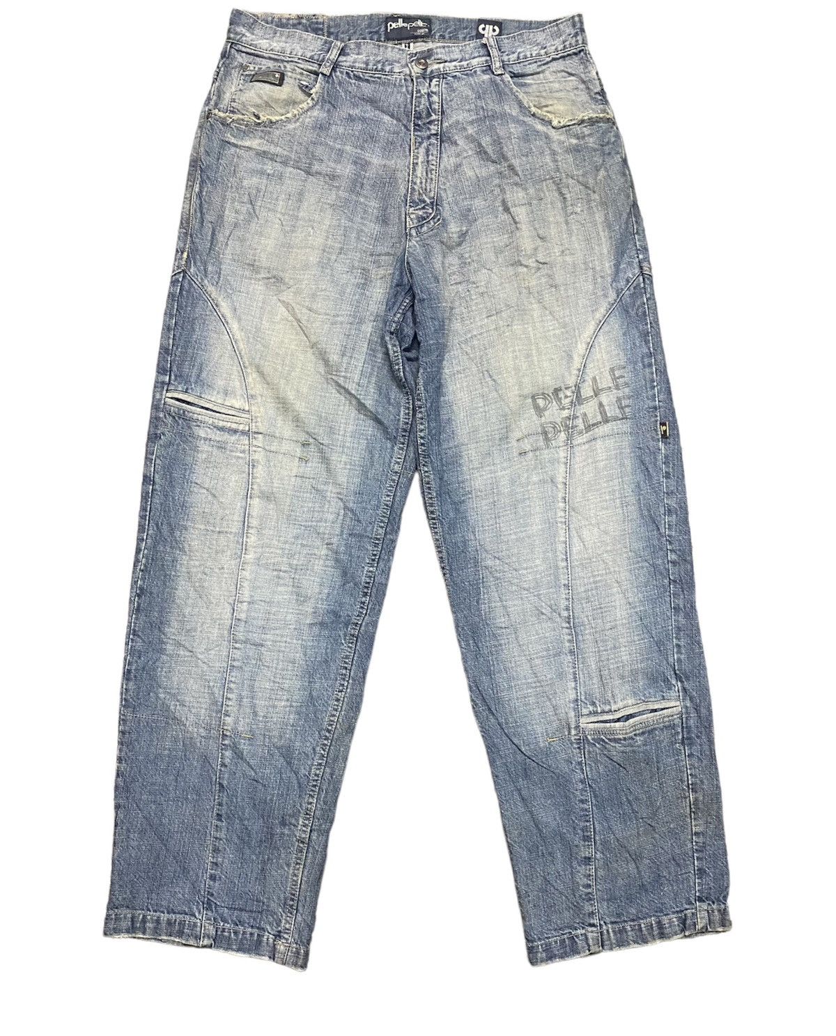 image of Baggy Jeans Vintage Pelle Pelle Wide Denim Skateboard, Men's (Size 36)