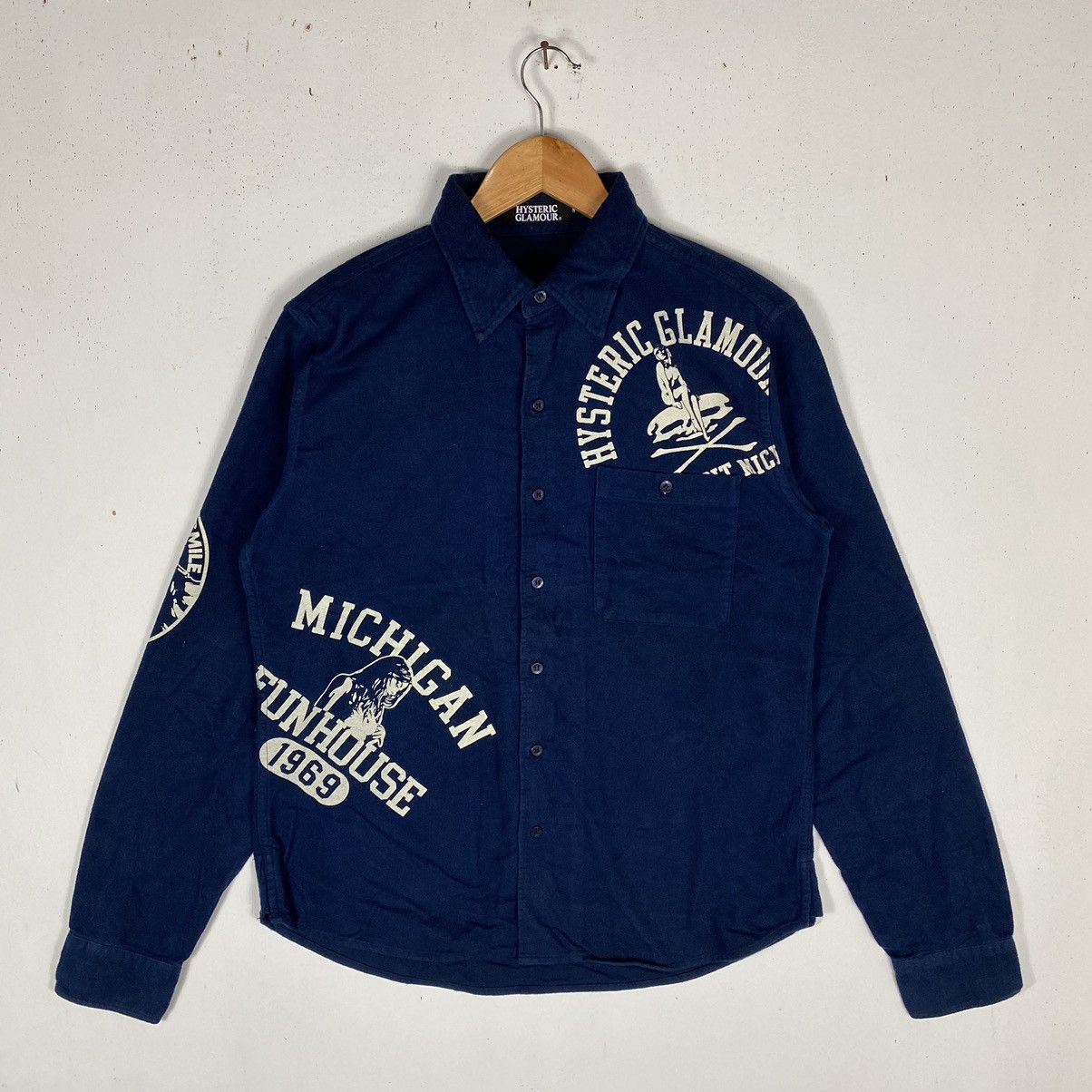 Hysteric Glamour HYSTERIC GLAMOUR DETROIT MICHIGAN FUNHOUSE 1969 BUTTON UP Size US S / EU 44-46 / 1 - 2 Thumbnail