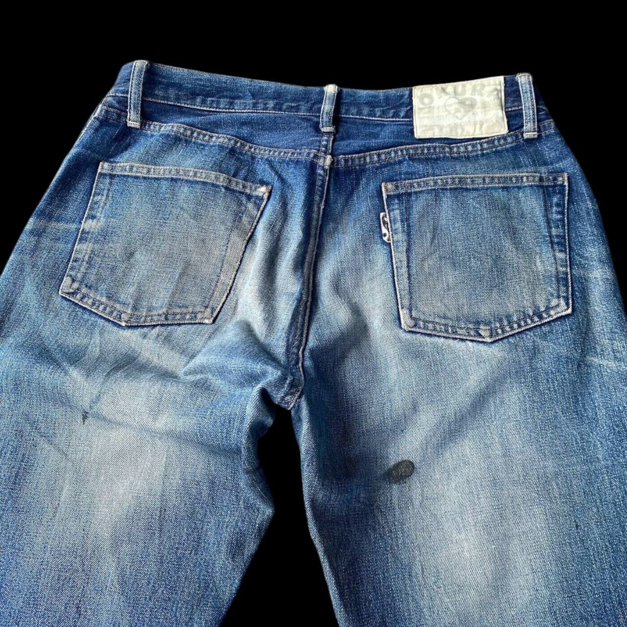 Okura VINTAGE OSAKA OKURA IRON HR MARKETT SELVEDGED DISTRESSED Size US 30 / EU 46 - 8 Thumbnail