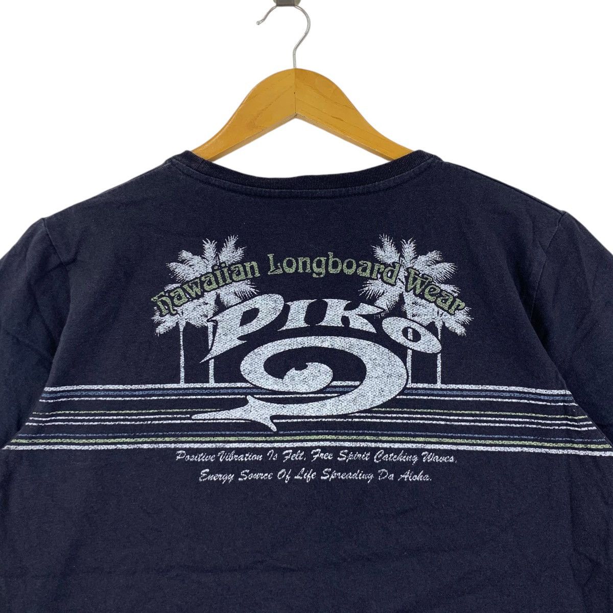 Vintage Vintage PIKO HAWAII LONGBOARD Surf Wear Tee Shirt Size M / US 6-8 / IT 42-44 - 5 Thumbnail