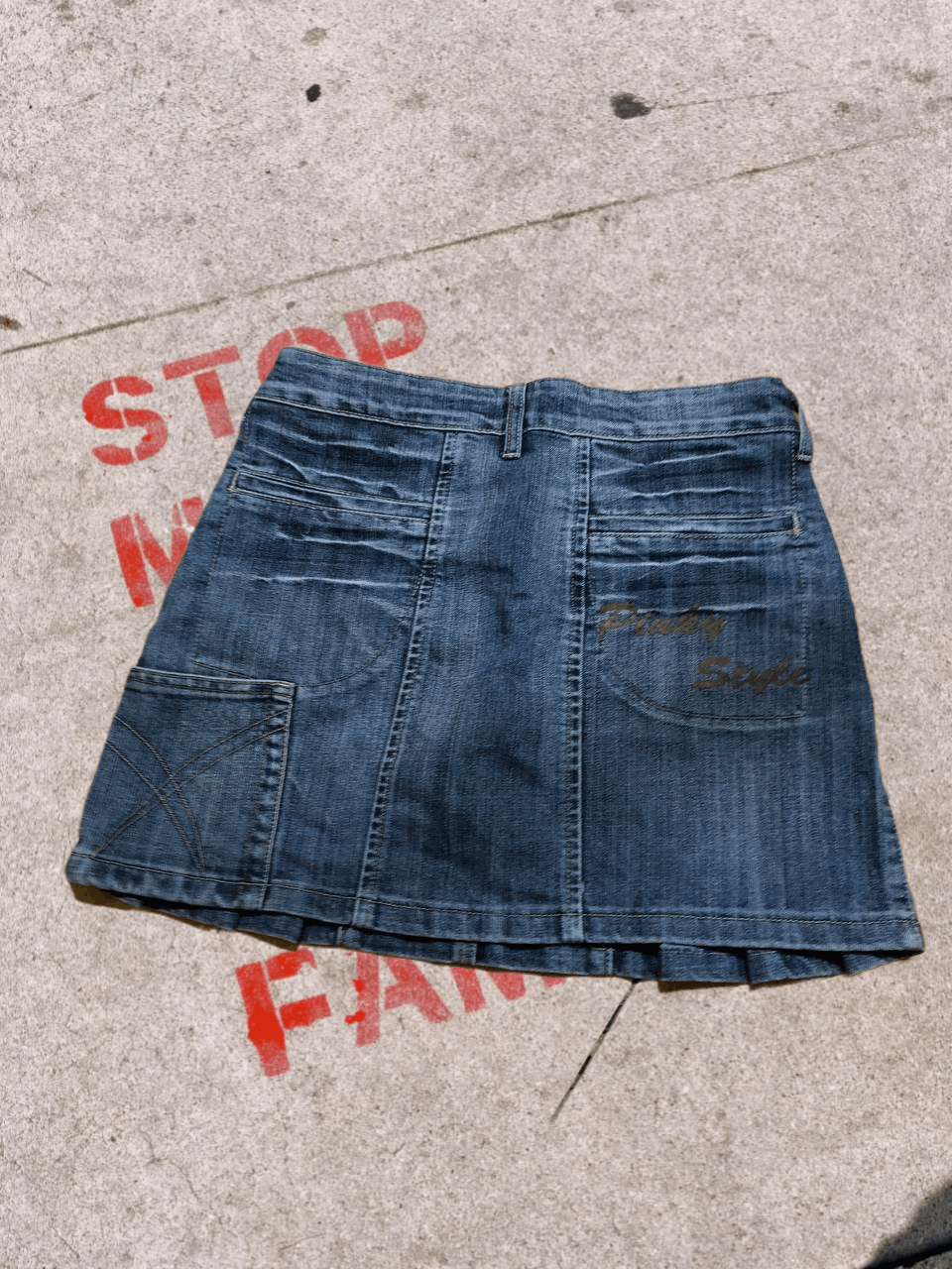 Dsquared2 Vintage Dsquared2 Pleated Denim Skirt - Dark denim blue Size 27" / US 4 / IT 40 - 1 Thumbnail