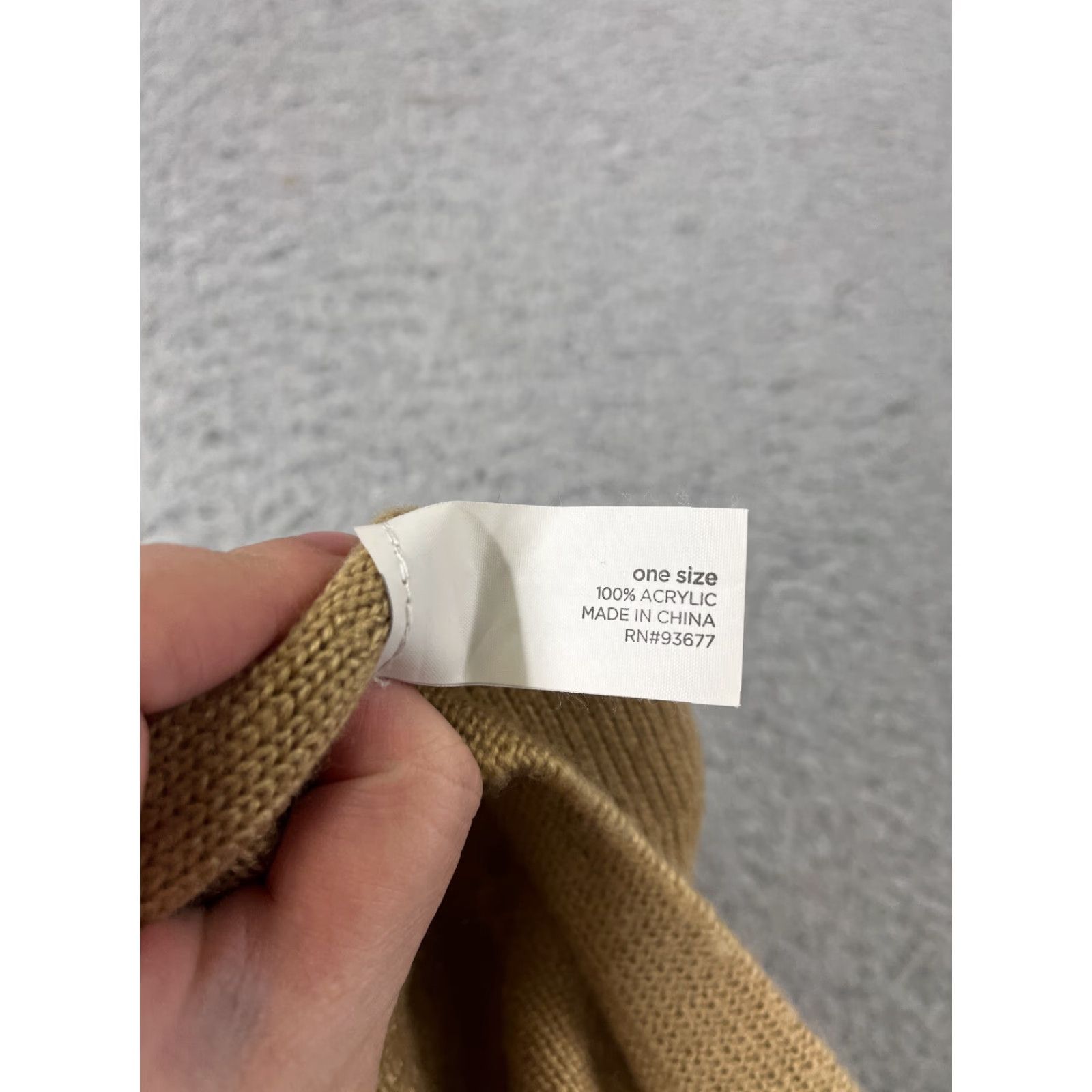 JCPenney JCPenney Beanie Hat Womens One Size Beige Acrylic Knit Brim Bill 100% Acrylic Beanie - J. C. Penney Womens Size ONE SIZE - 7 Thumbnail
