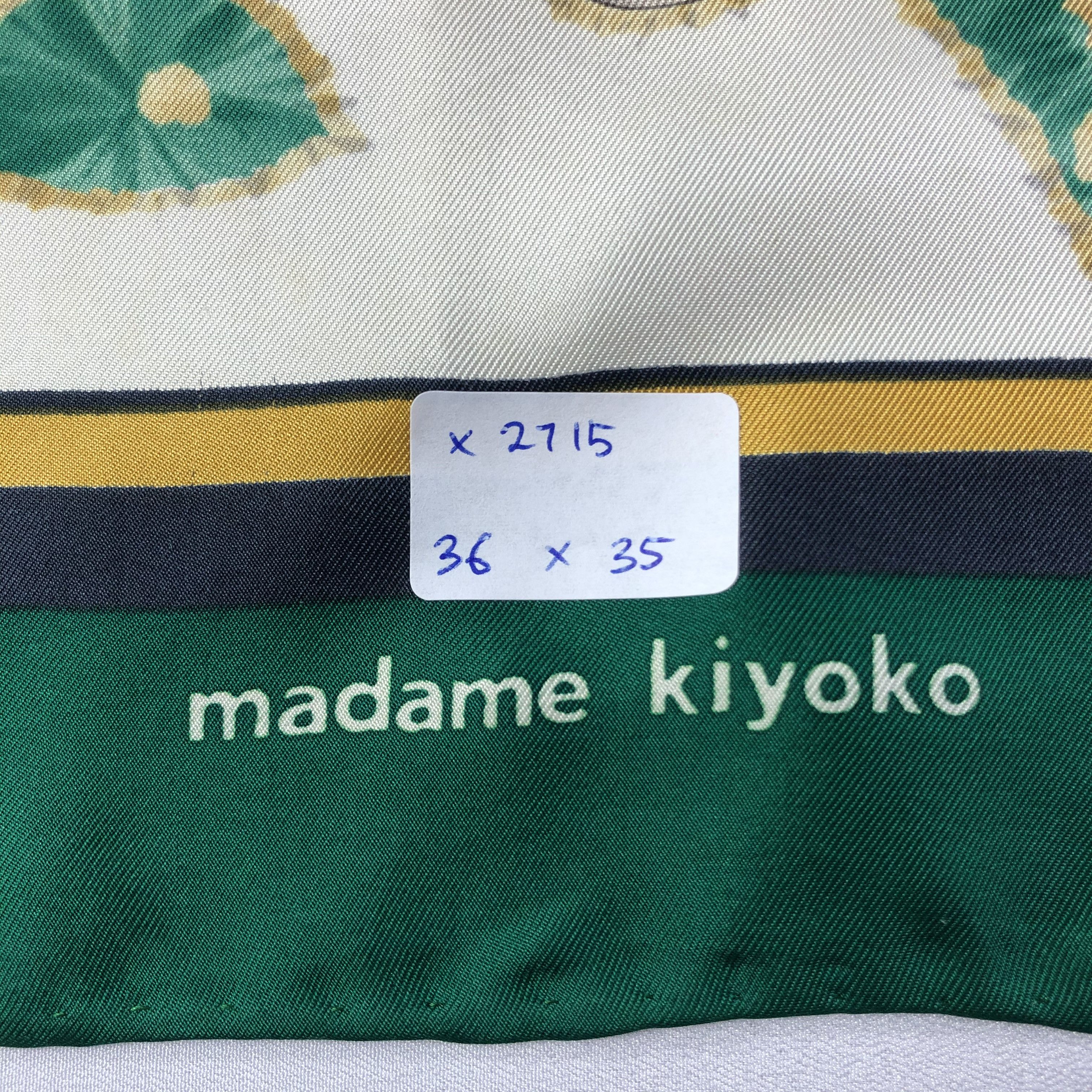 Vintage Vintage Madame Kiyoko Silk Scarf Size ONE SIZE - 8 Thumbnail