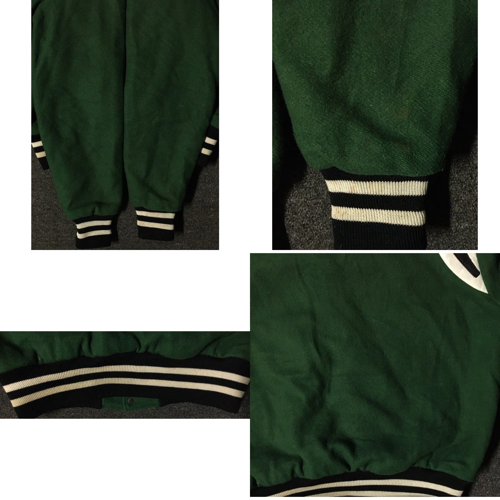 Vintage Vtg 80s Faded Varsity Letterman Jacket M USA School Football Track PE Grunge 90s Size US M / EU 48-50 / 2 - 9 Thumbnail
