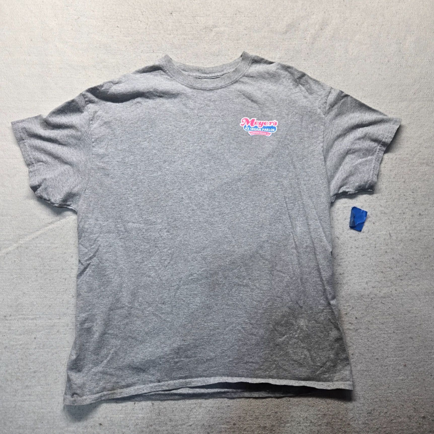 Vintage Surfside Beach SC South Carolina Meyer's Ice Cream Parlor T-Shirt Adult Men's XL Gray Tie-dye Beach Aloha 90s Concert Mens Size US XL / EU 56 / 4 - 2 Thumbnail
