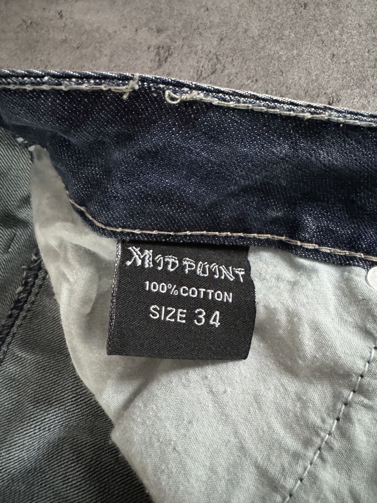 Japanese Brand Vintage Baggy Jeans Denim distressed rap skate y2k Size US 34 / EU 50 - 6 Thumbnail