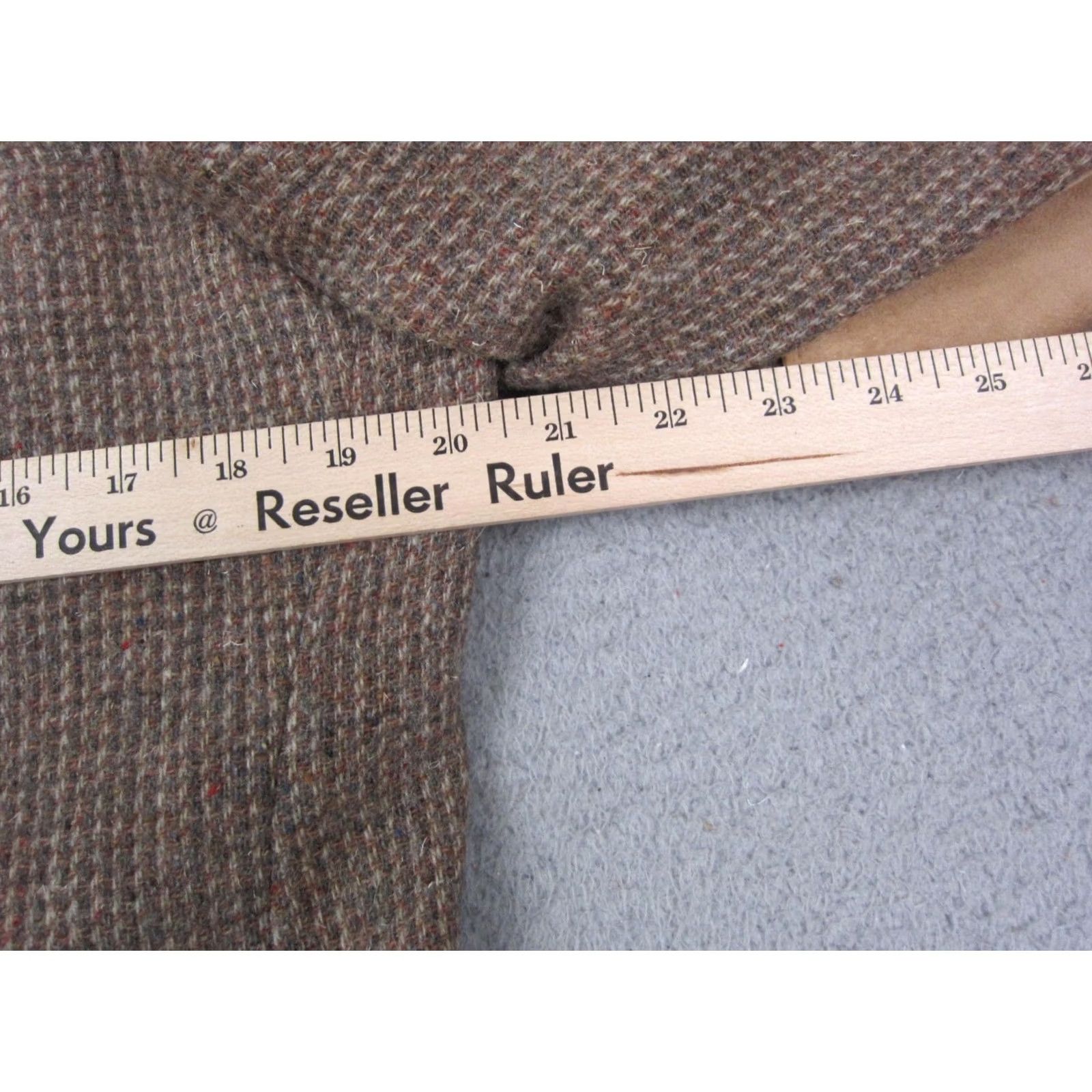 Vintage VINTAGE Tweed Blazer Jacket Mens 40L Brown Elbow Patch Armstrongs Sport 70s Size 40R - 6 Thumbnail