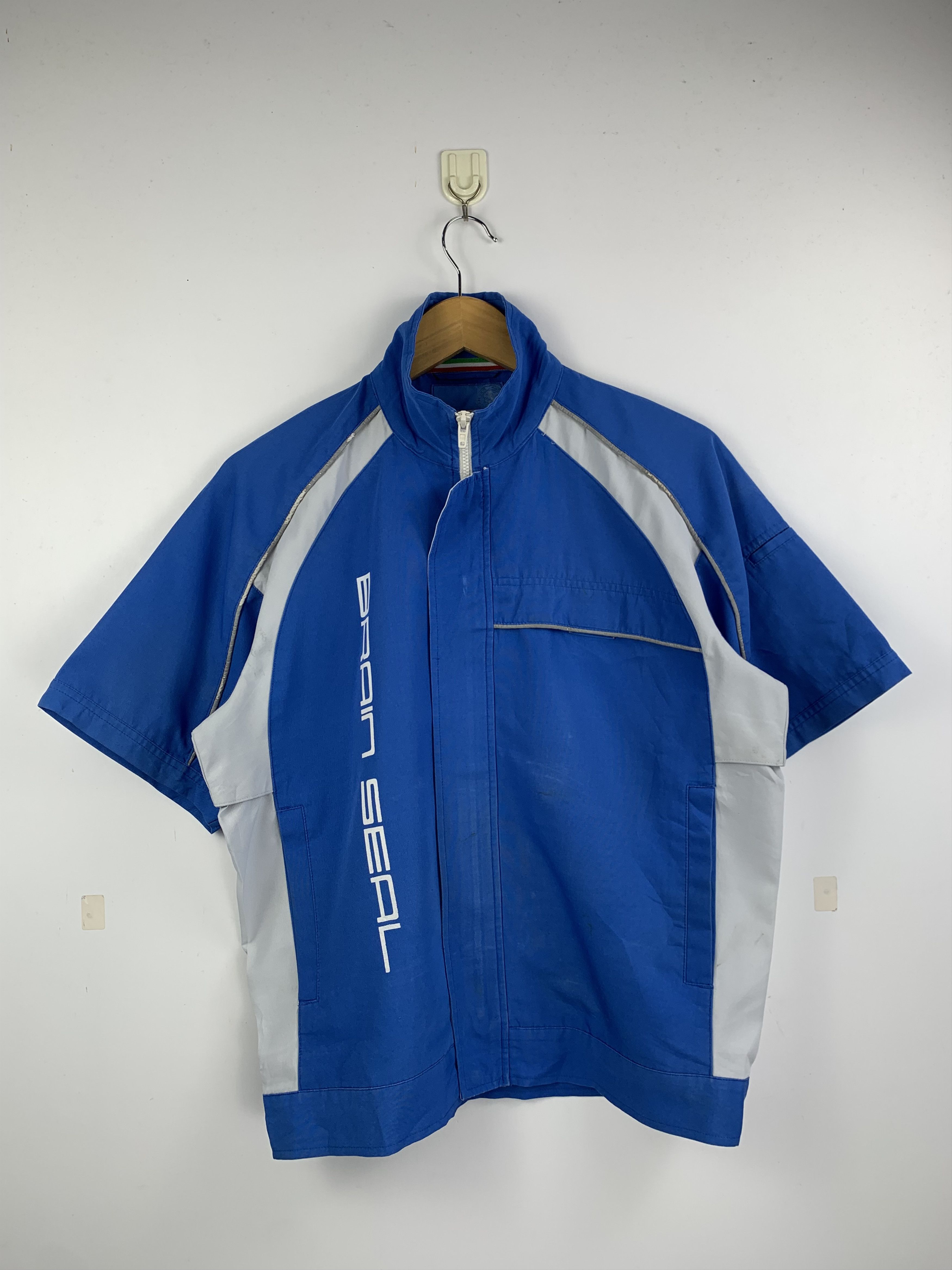Japanese Brand Vintage Andare Schiettio Workwear Zipper Denim Jacket J1601 Size US M / EU 48-50 / 2 - 1 Thumbnail