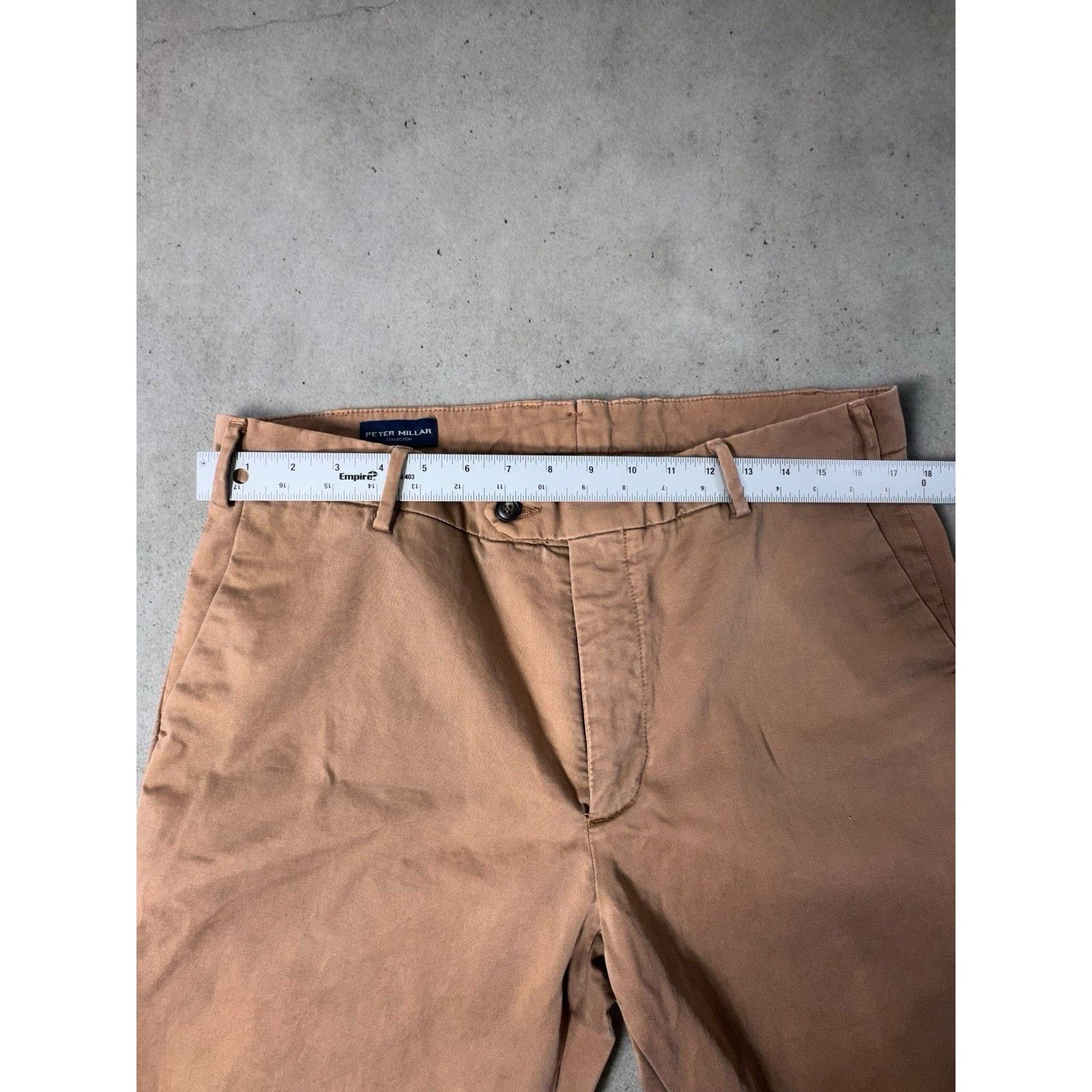 Peter Millar Peter Millar Collection Mens Chino Pants 36 Khaki Stretch Size US 36 / EU 52 - 3 Thumbnail