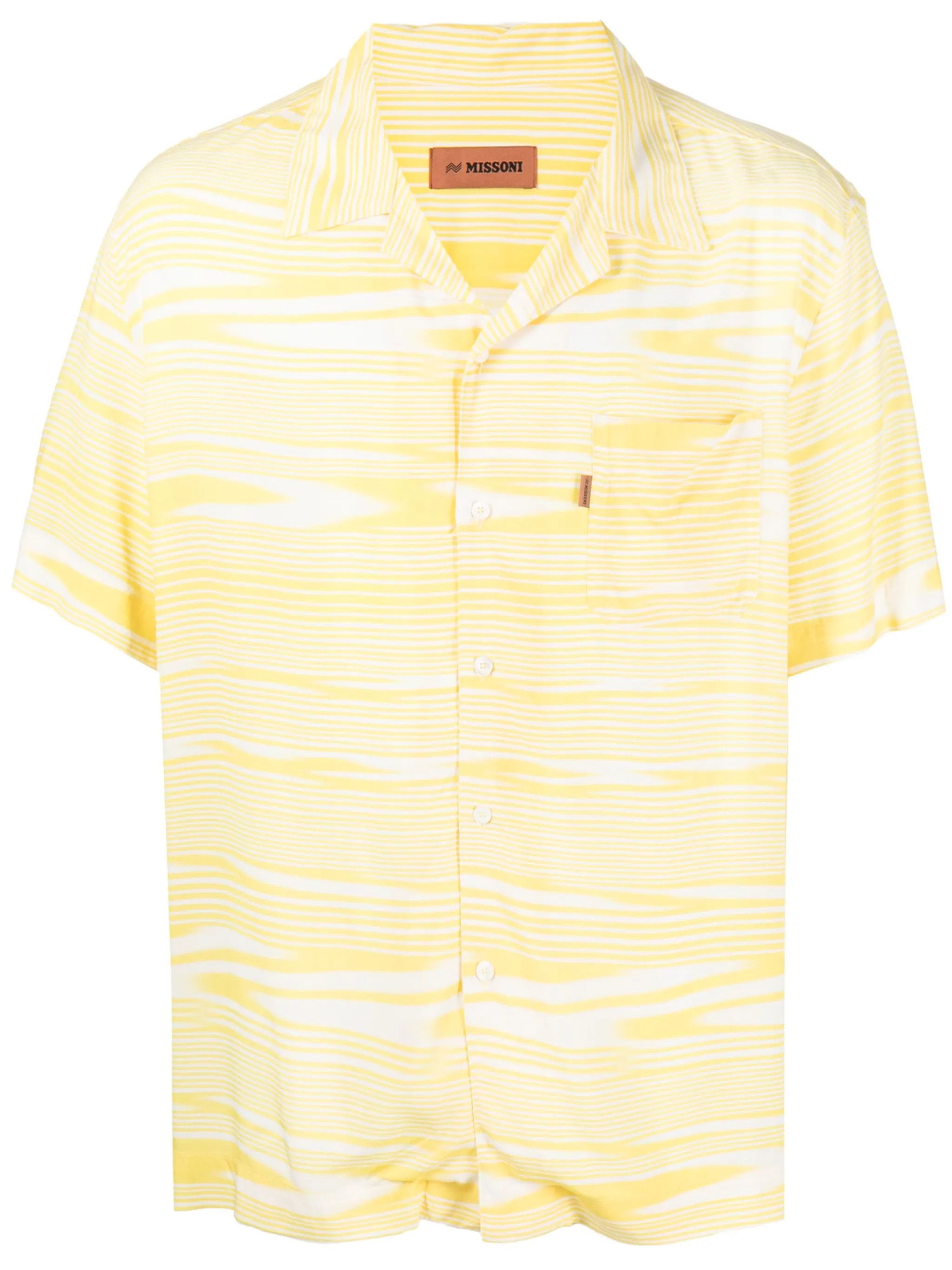 Missoni o1y0225 Striped Shirt in Yellow/White Size US M / EU 48-50 / 2 - 1 Thumbnail