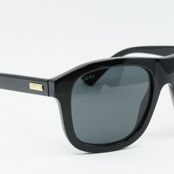 Gucci Gucci GG1316S 001 Sunglasses Black Aviator Frame, Grey Size ONE SIZE - 5 Thumbnail
