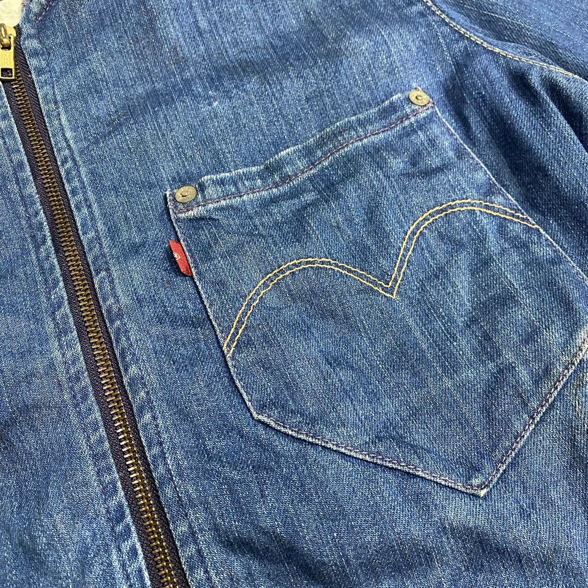 Levi's Made & Crafted × Levi's Vintage Clothing × Vintage Vintage Levis Red denim cropped bomber Size M / US 6-8 / IT 42-44 - 16 Thumbnail