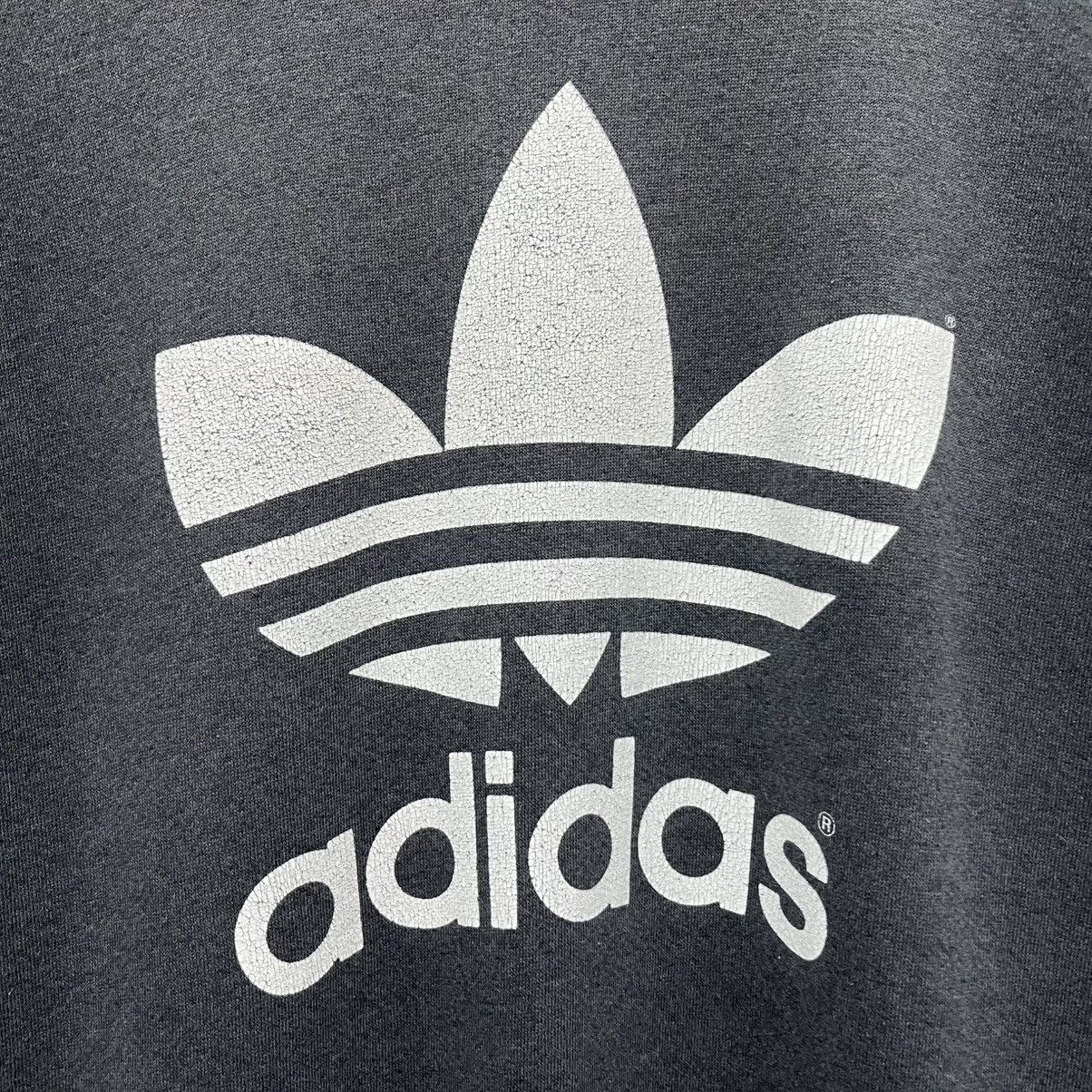 Adidas Vintage 90s Adidas Trefoil Big Logo Sweatshirt Size US L / EU 52-54 / 3 - 5 Thumbnail
