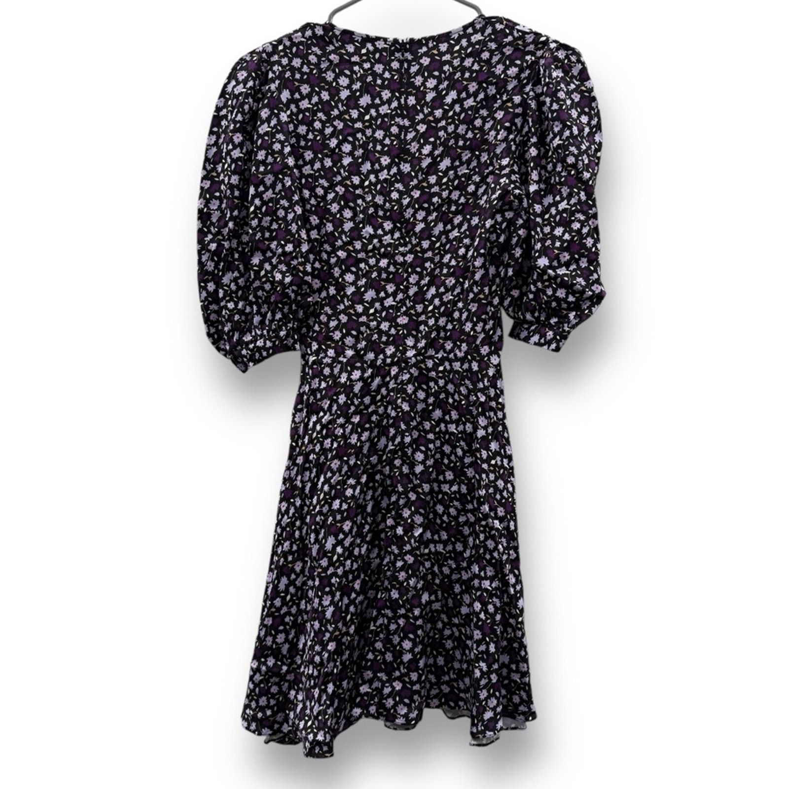 CHINTI & PARKER RTR Chinti & Parker Gabriel Black & Purple Floral Dress Sz 2 Size XS / US 0-2 / IT 36-38 - 5 Thumbnail
