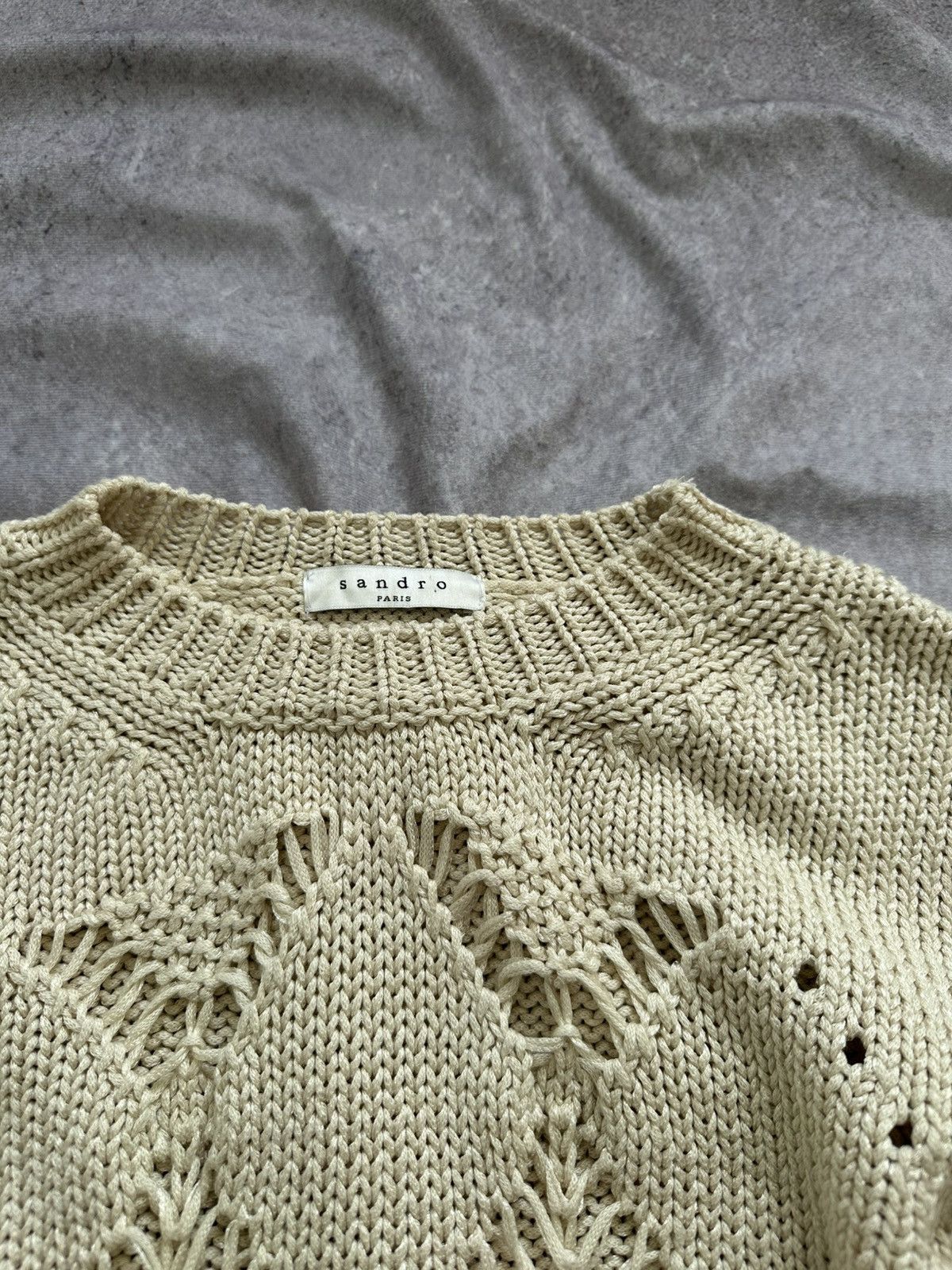 Sandro Sandro Beige Woman Sweater Size M / US 6-8 / IT 42-44 - 4 Thumbnail