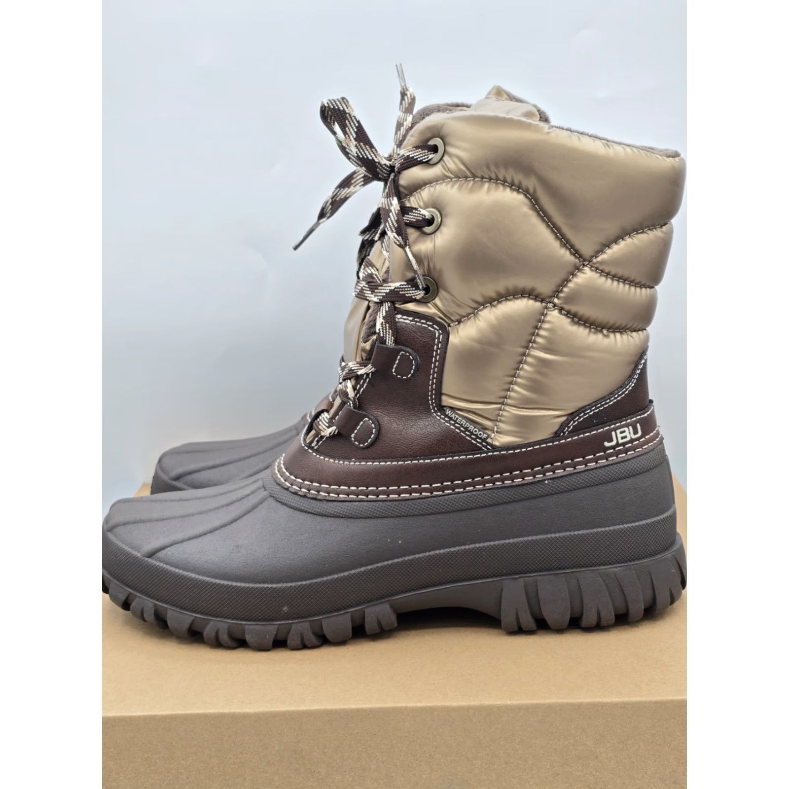 Vintage JBU by Jambu Canyon Waterproof Boots Womens Bronze Dark Brown Sz 10 M Winter Casual Walking Size US 10 / IT 40 - 4 Thumbnail